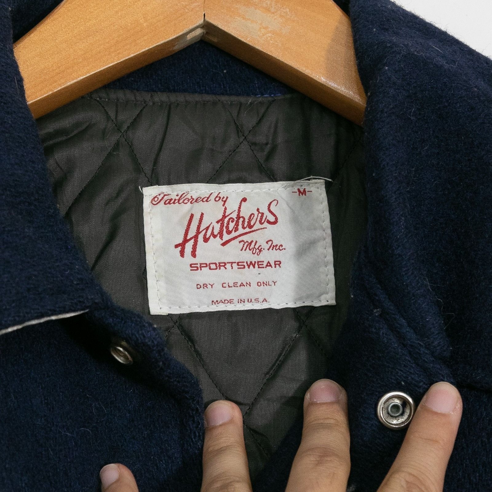 Vintage Vintage 90s Massachusetts Teddy Style Varsity Jacket Medium Size US M / EU 48-50 / 2 - 7 Thumbnail