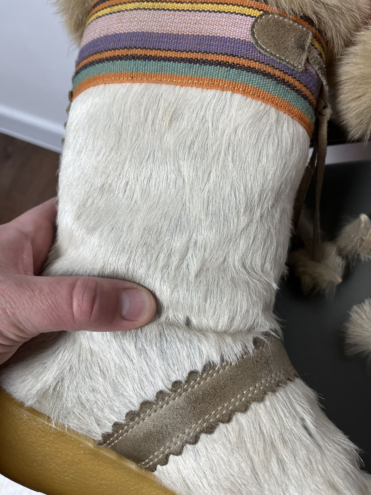 Japanese Brand Tecnica Fur Winter Boots Pony Hair Made in Italy Size 37–38 Size US 6.5 / IT 36.5 - 9 Thumbnail