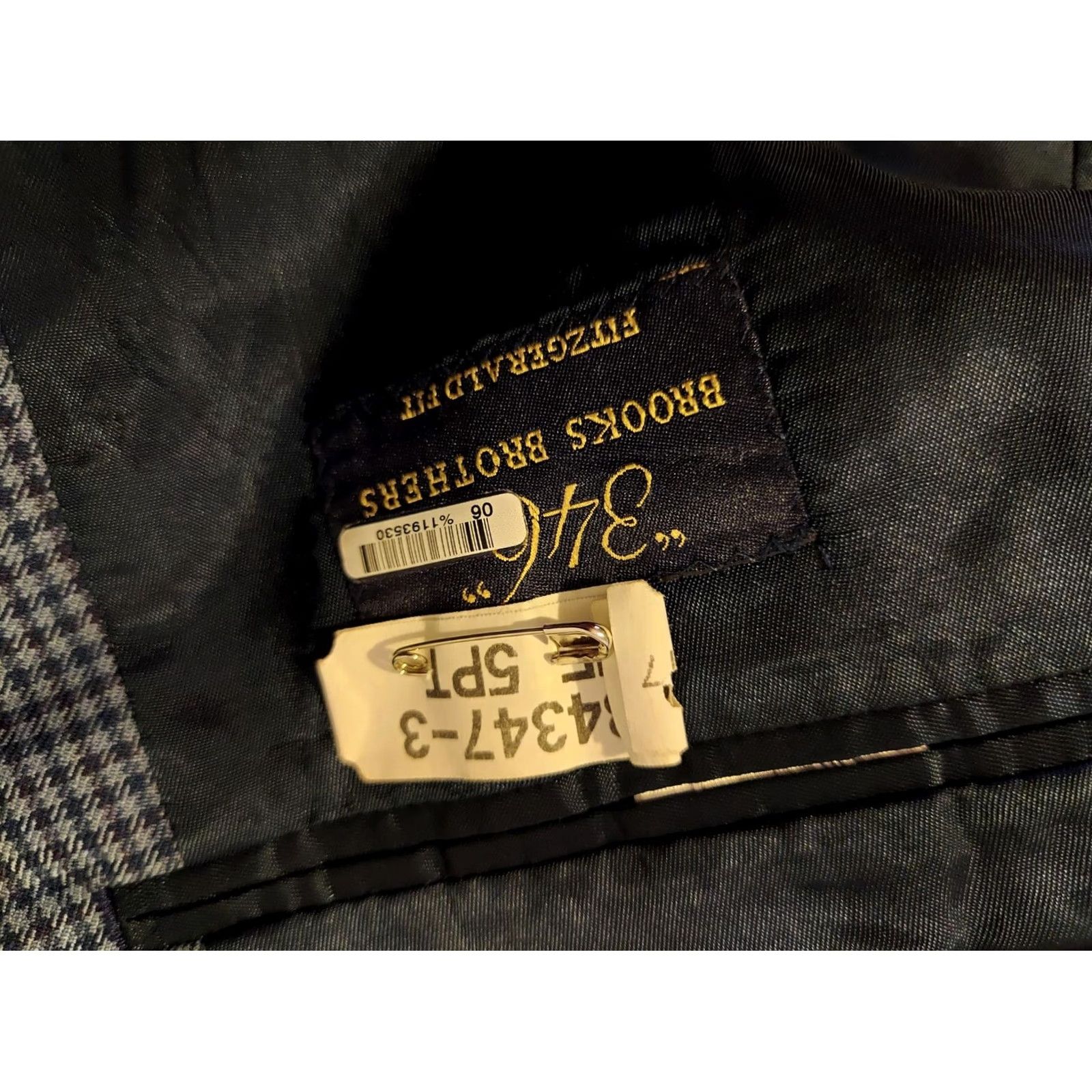 Brooks Brothers Brooks Brothers Blazer Wool 44L Blue Mens Jacket Blazer 2 Piece Regular Wool Men 44 Blue Brooks Brothers Size 44R - 7 Thumbnail