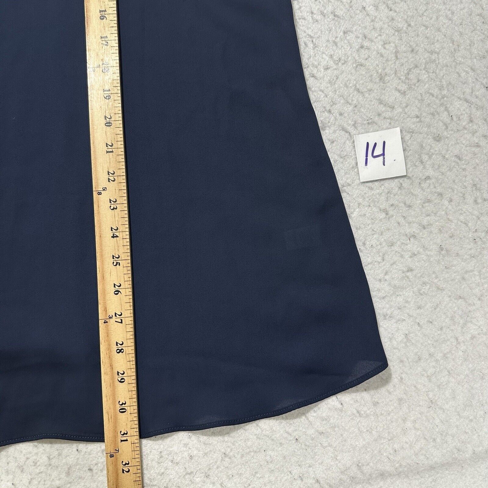 Other Est 1946 18/20W Navy Blue V-Neck Lightweight Blouse Top Size XXL / US 16-18 / IT 52-54 - 12 Thumbnail