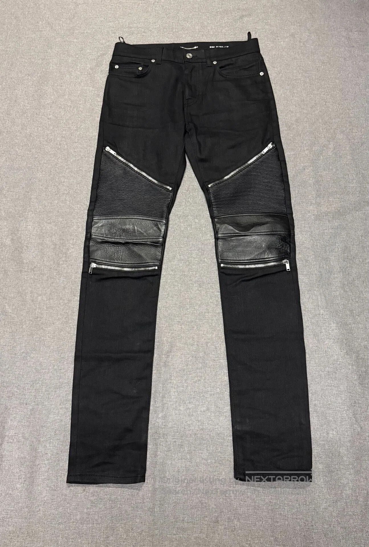 Hedi Slimane × Saint Laurent Paris NEW SS16 D04 Zipper Leather
