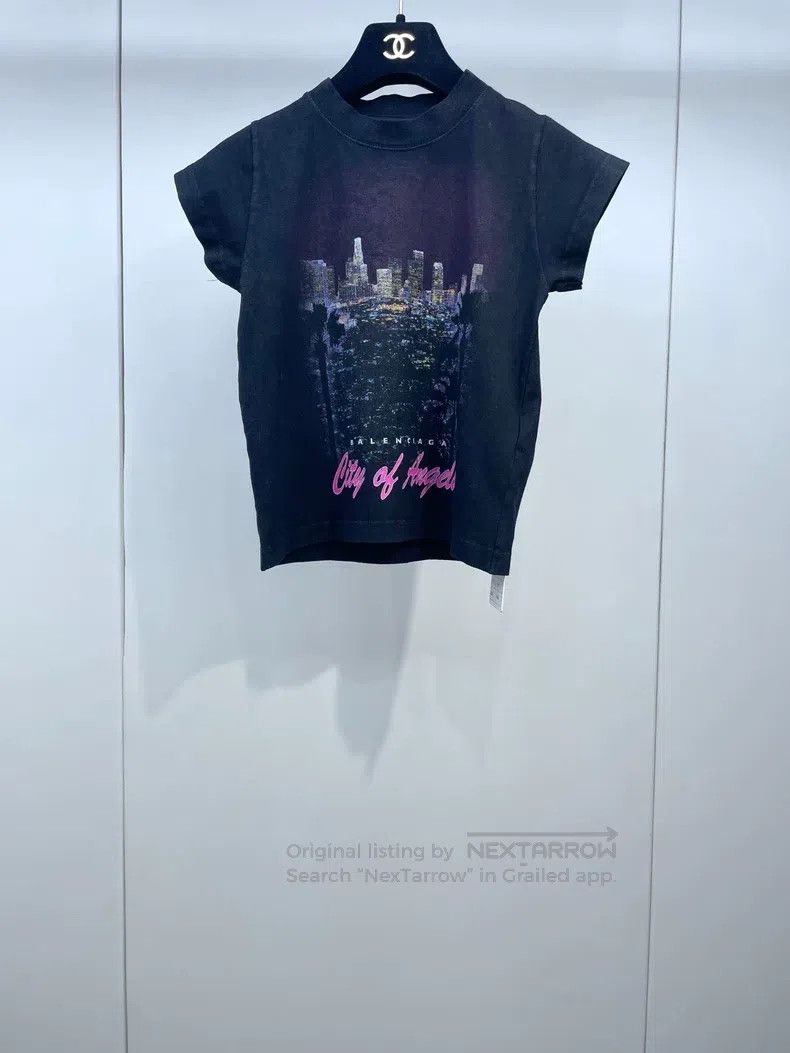 Balenciaga Balenciaga Los Angeles Night View Short Sleeve T-Shirt Size US S / EU 44-46 / 1 - 1 Thumbnail