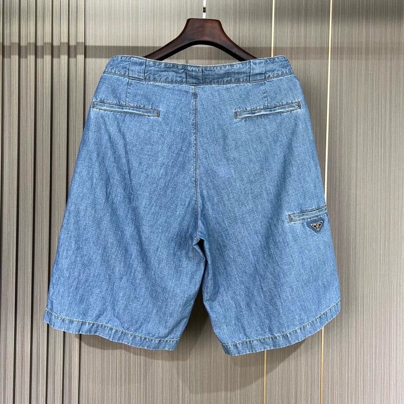 Prada Prada Triangle denim shorts 2504-Nextarrow Size US 32 / EU 48 - 2 Thumbnail