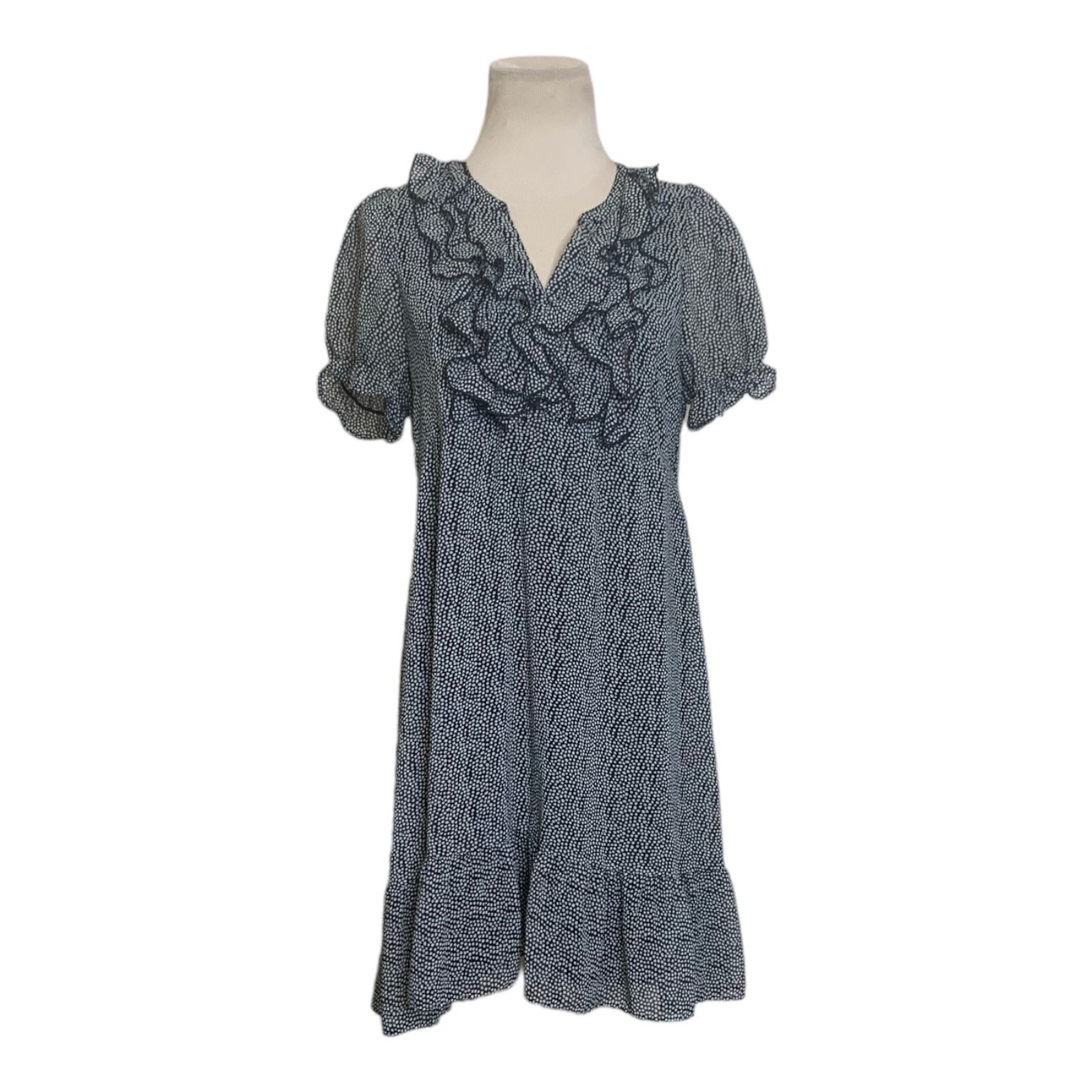 H&M H&M black ruffled short sleeves mini dress size small Size S / US 4 / IT 40 - 6 Thumbnail