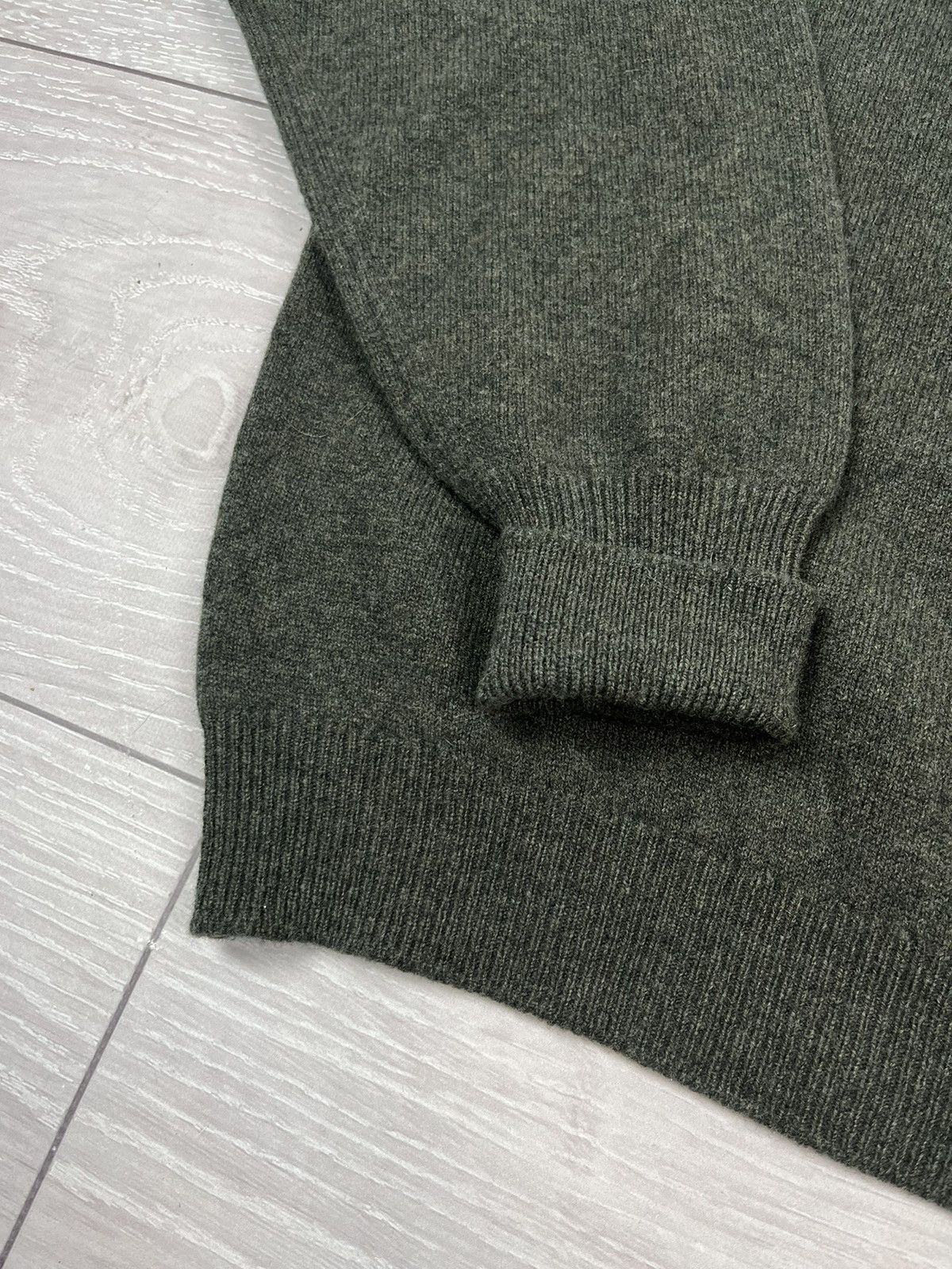 Vintage Peter Scott Walters Oxford Green Wool Knit Sweater Size US L / EU 52-54 / 3 - 8 Thumbnail