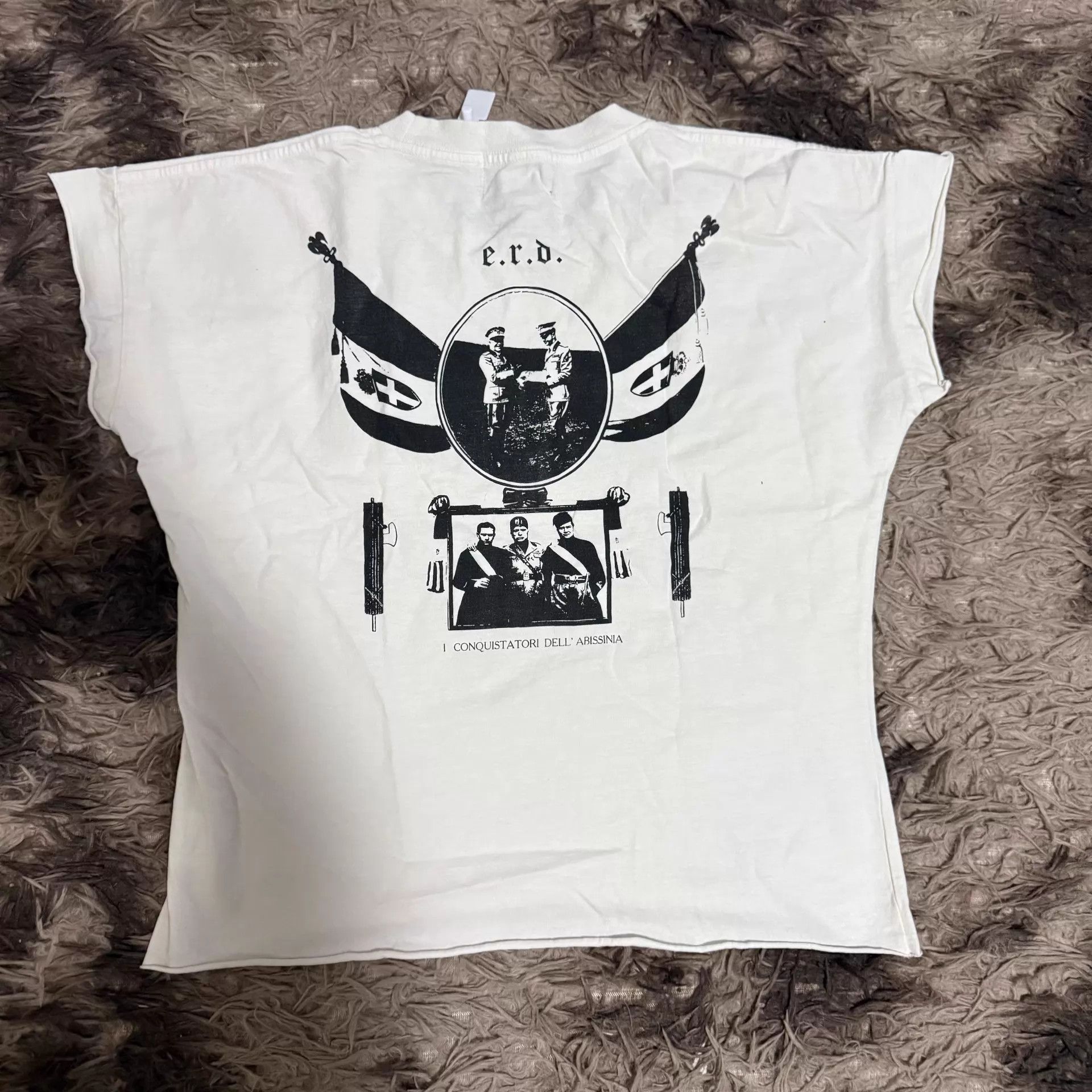Enfants Riches Deprimes ERD 25SS ADM Rib White Short Sleeve Size XL / US 12-14 / IT 48-50 - 2 Thumbnail