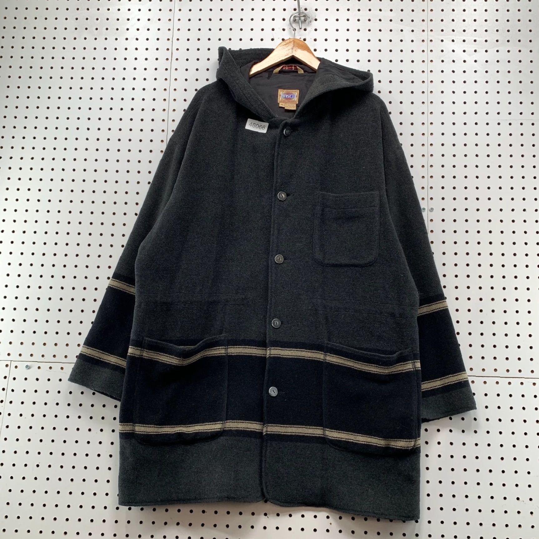 Gap VINTAGE Gap Men Coat Wool Oversized 80s Gray Hood Wool Coat M Gray 80s Style Casual Mens Size US M / EU 48-50 / 2 - 2 Thumbnail