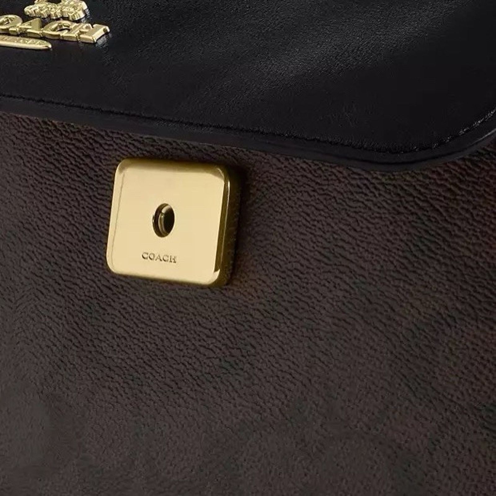 Coach NWT Coach Elodie Crossbody Bag Walnut/Black CCF10 Size ONE SIZE - 12 Thumbnail