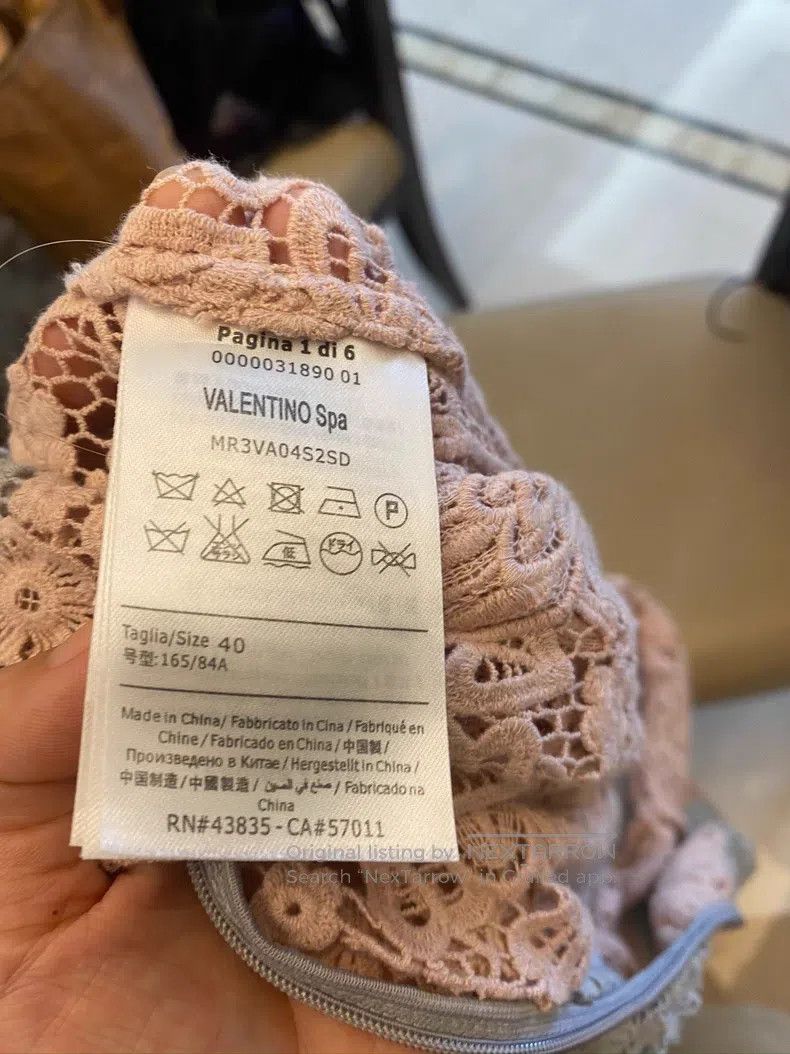Valentino Valentino Pink and blue lace dress Size S / US 4 / IT 40 - 2 Thumbnail