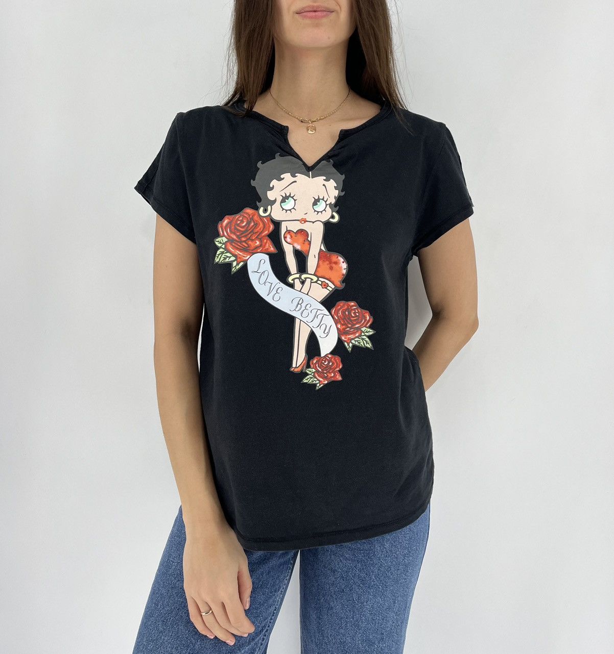 Vintage Vintage Y2K Betty Boop 2000’s Fairy Graphic Print Tshirt Size M / US 6-8 / IT 42-44 - 1 Thumbnail