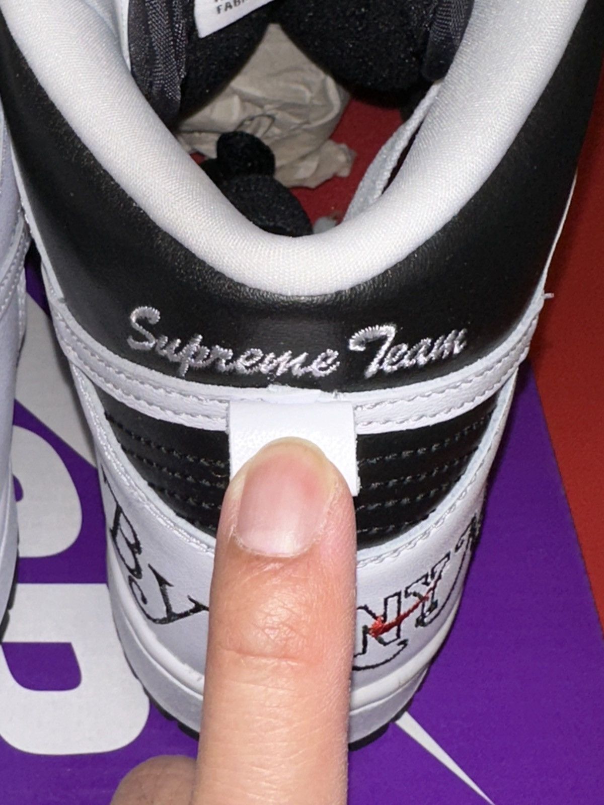 Nike SB Nike SB Dunk Highs Supreme NY By Any Means Storm Trooper Size US 9 / EU 42 - 5 Thumbnail