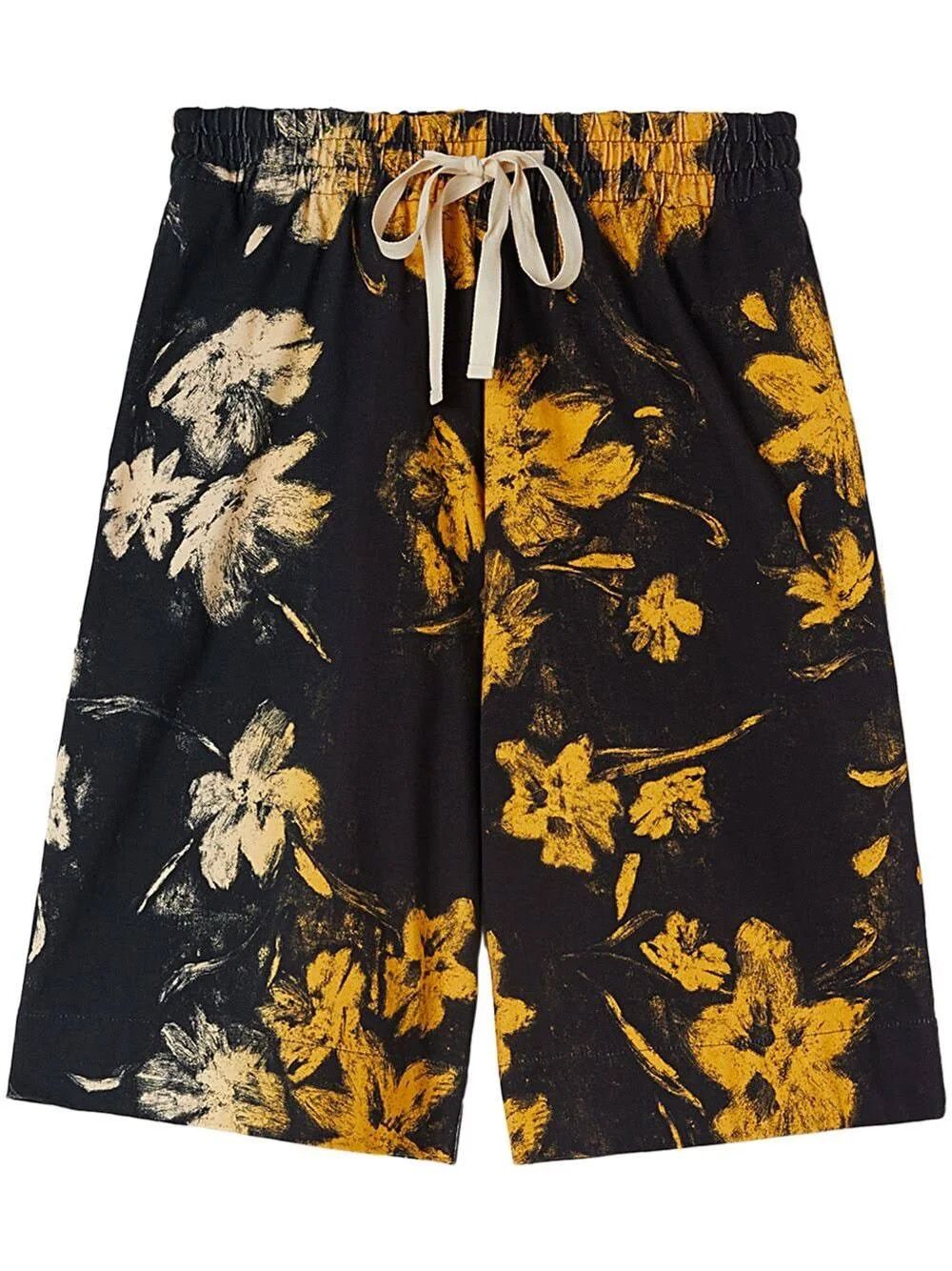 Jil Sander o1loc1c1124 Short in Black/Yellow Size US 28 / EU 44 - 1 Thumbnail