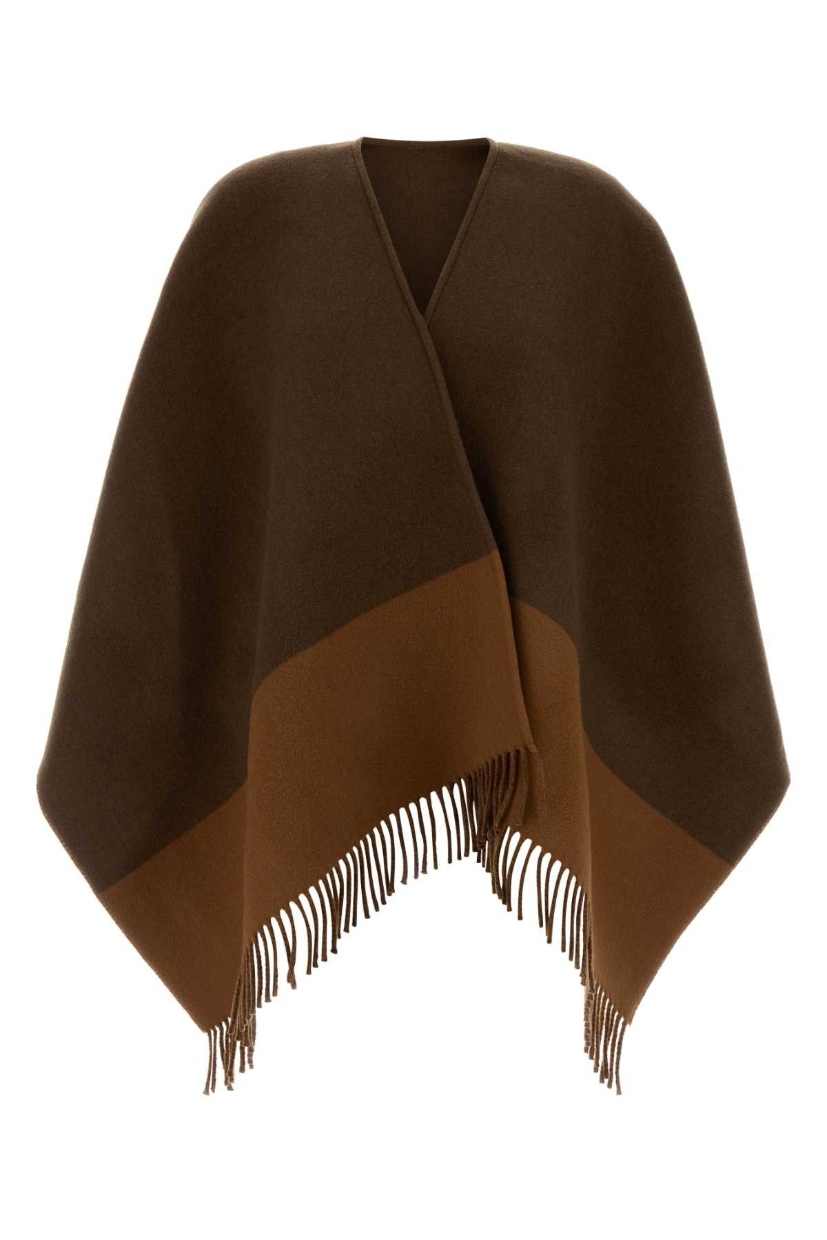 Gucci Brown Wool Blend Cape Size M / US 6-8 / IT 42-44 - 1 Thumbnail