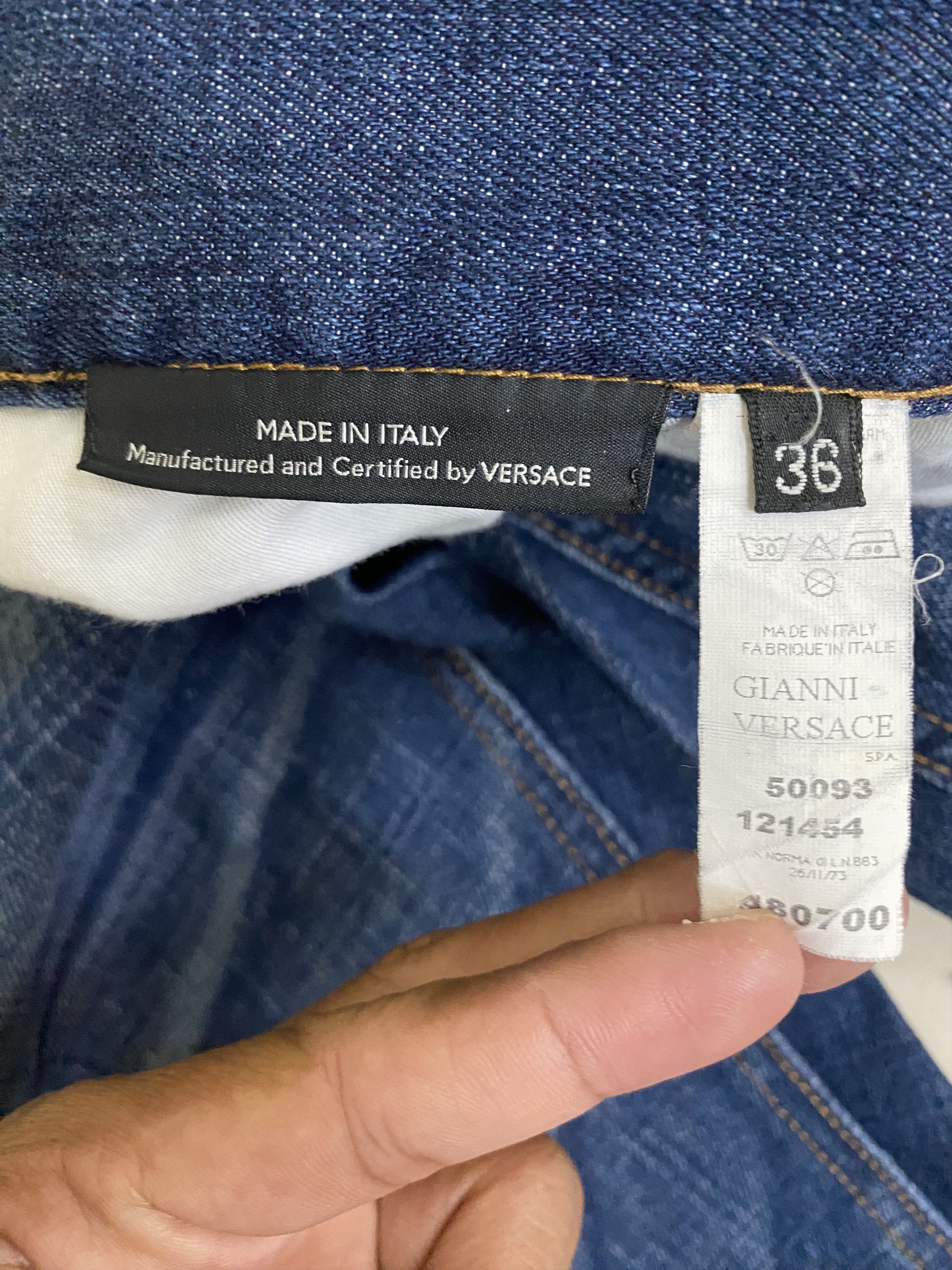 Versace Versace Classic Cut Denim Size US 35 - 6 Thumbnail