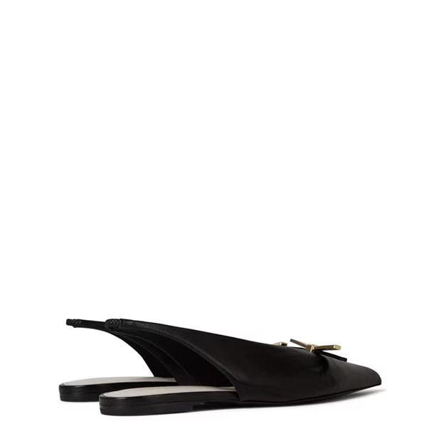 Lanvin o1g2r1mq1024 Nappa Slingback in Black Size US 9 / IT 39 - 4 Thumbnail