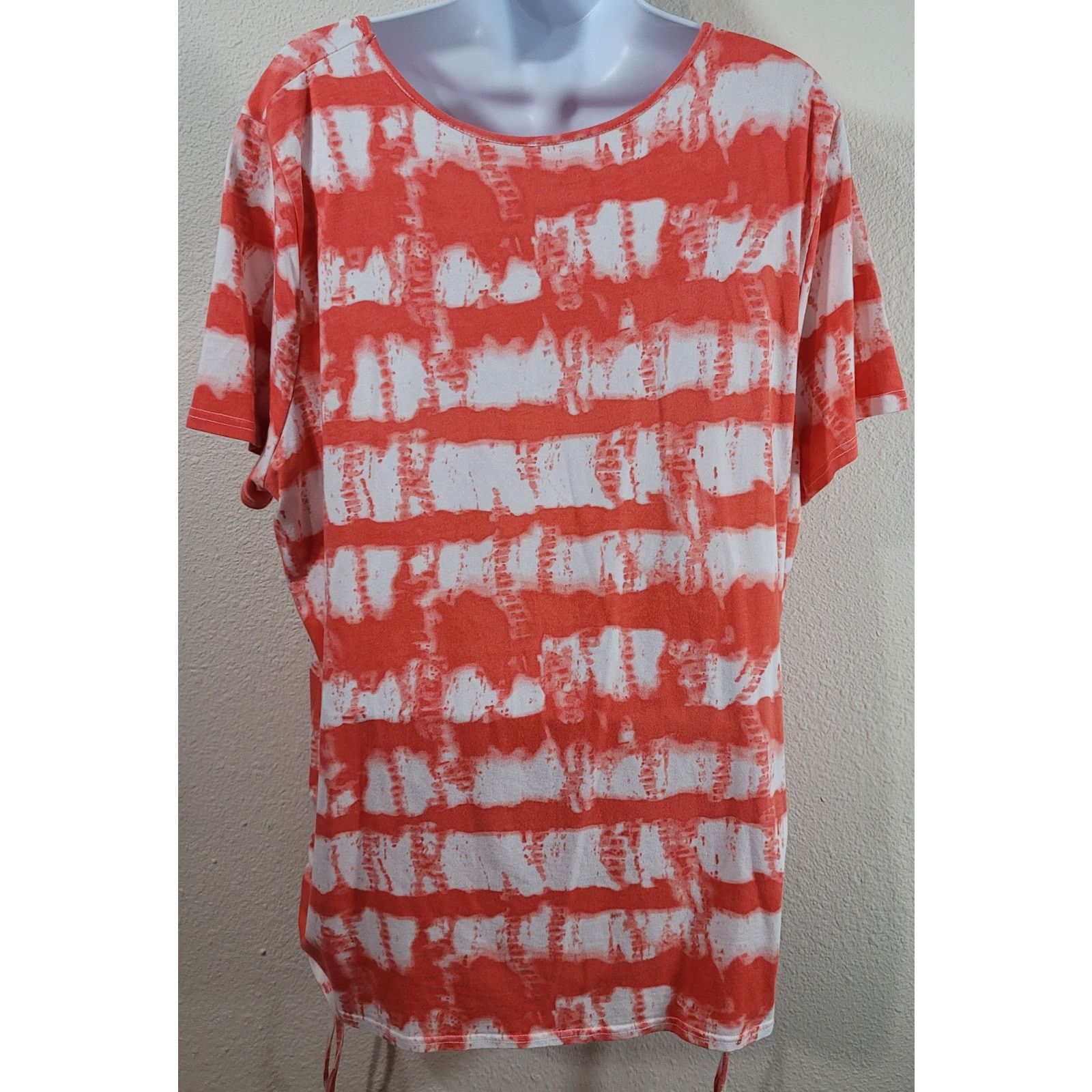 Other Lane Bryant Orange Tie Dyed Sequin Bodice Top 18 20 Tie Side Size XXL / US 16-18 / IT 52-54 - 4 Thumbnail
