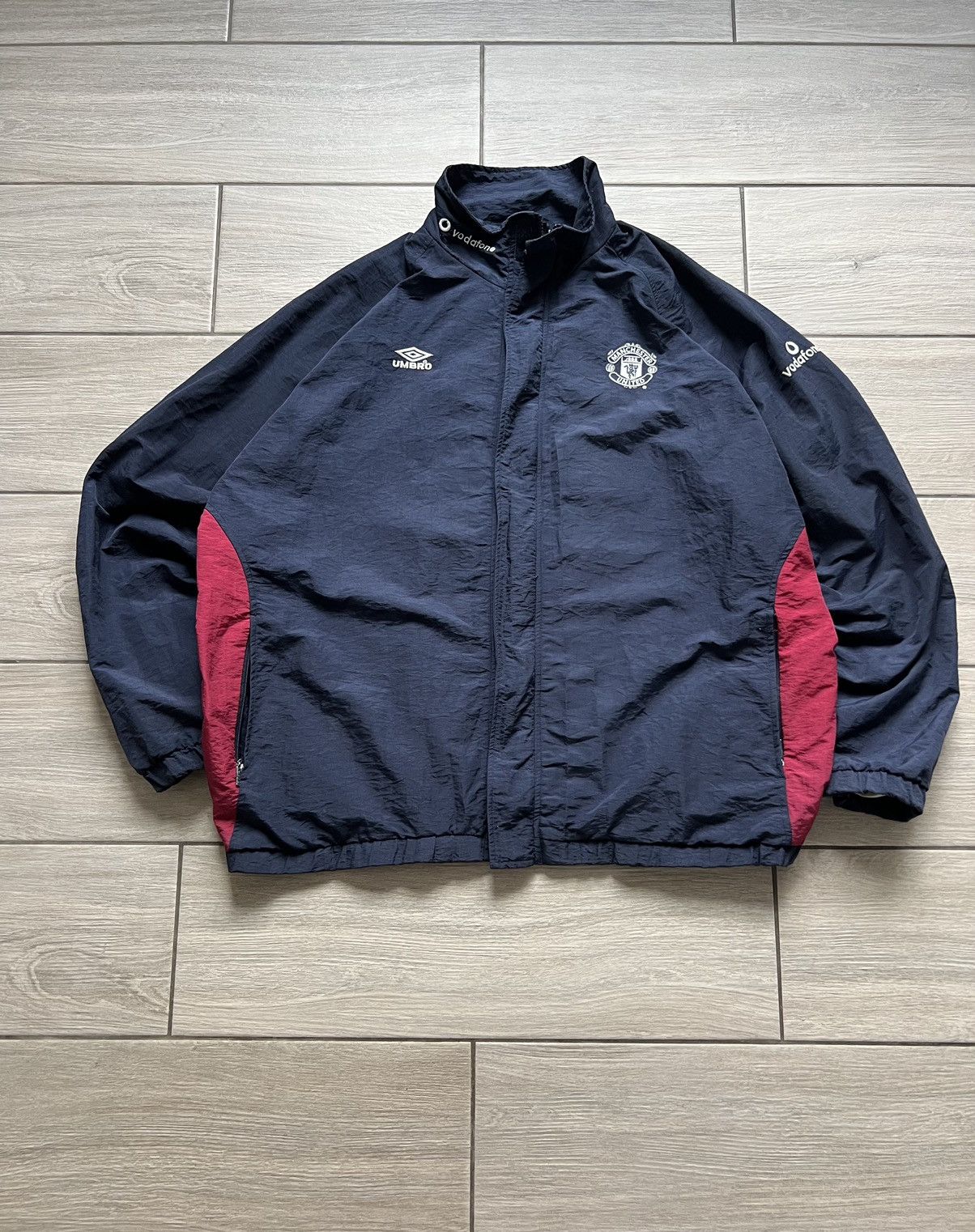 Nike × Vintage MANCHESTER UNITED 2000 2002 TRAINING FOOTBALL JACKET UMBRO Size US XL / EU 56 / 4 - 2 Thumbnail