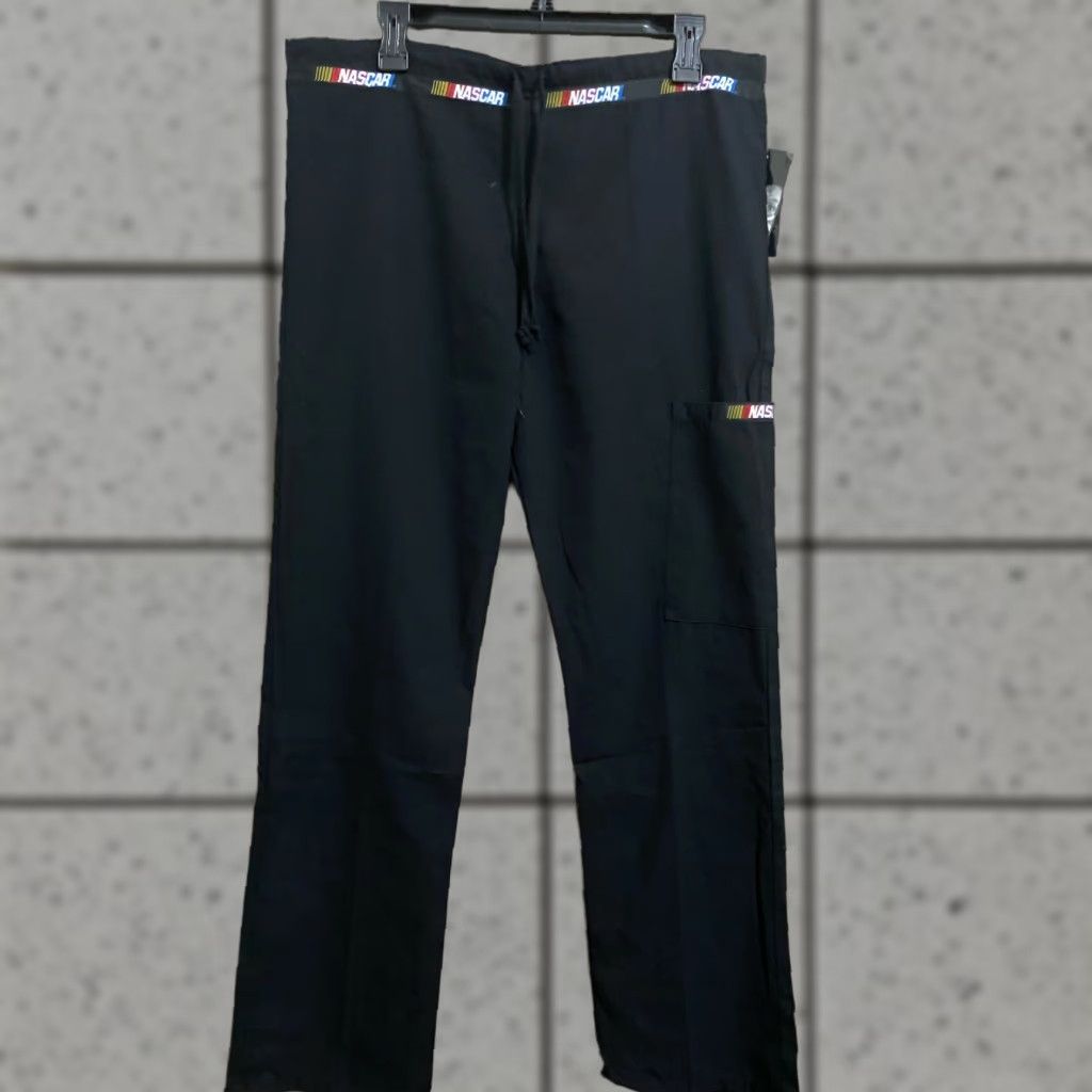 NASCAR nascar scrub pants bottoms Black size SMall Large NWT Size US 29 - 1 Thumbnail