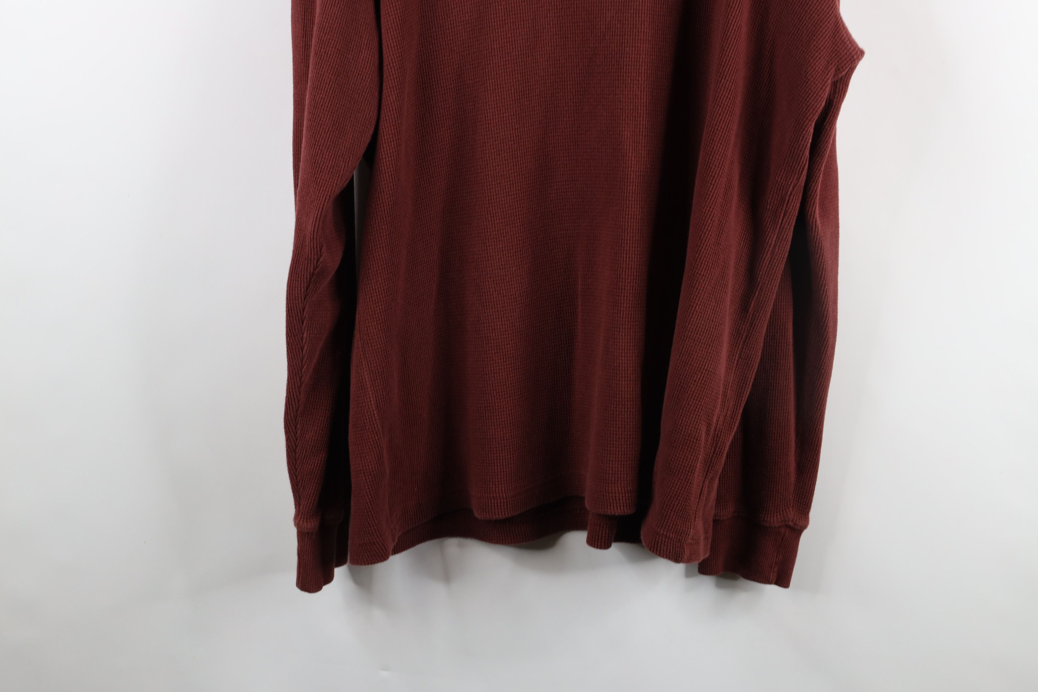 Cabelas × Vintage Vintage 90s Cabelas Blank Thermal Waffle Knit Henley T-Shirt Size US L / EU 52-54 / 3 - 11 Thumbnail