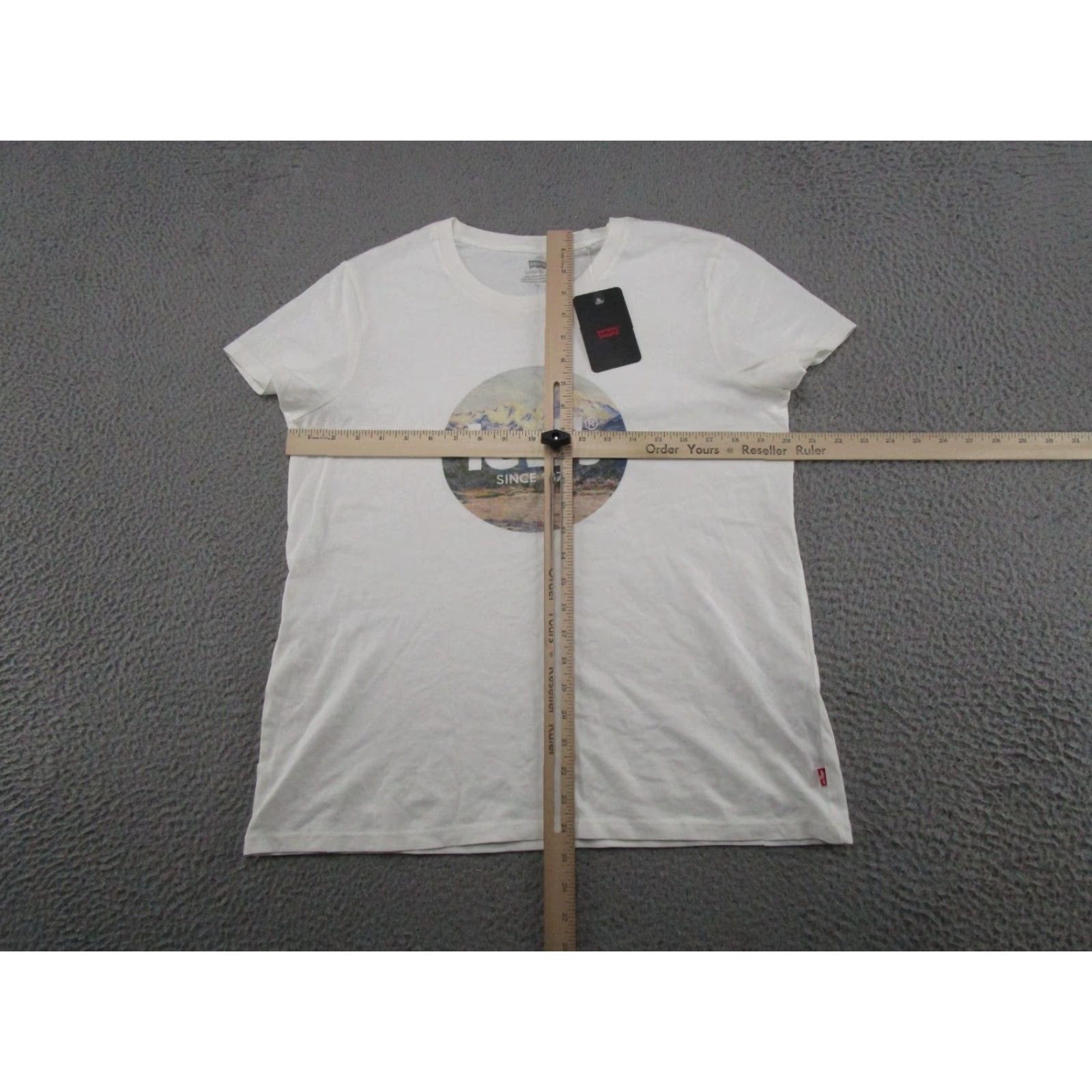 Levi's Levi's T-Shirt Women Casual Short Sleeve White Graphic Embroidered L Size Regular Basic Summer Spring Men/Women? Size L / US 10 / IT 46 - 6 Thumbnail