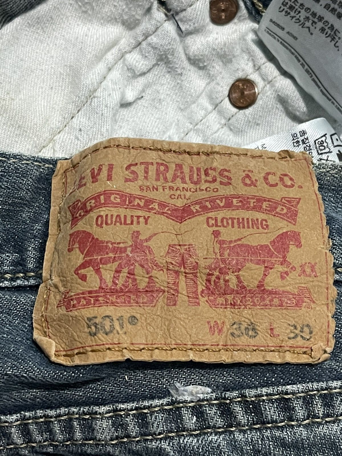 Designer × Levi's Levis 501 Painting Design Very Rare Size US 36 / EU 52 - 16 Thumbnail