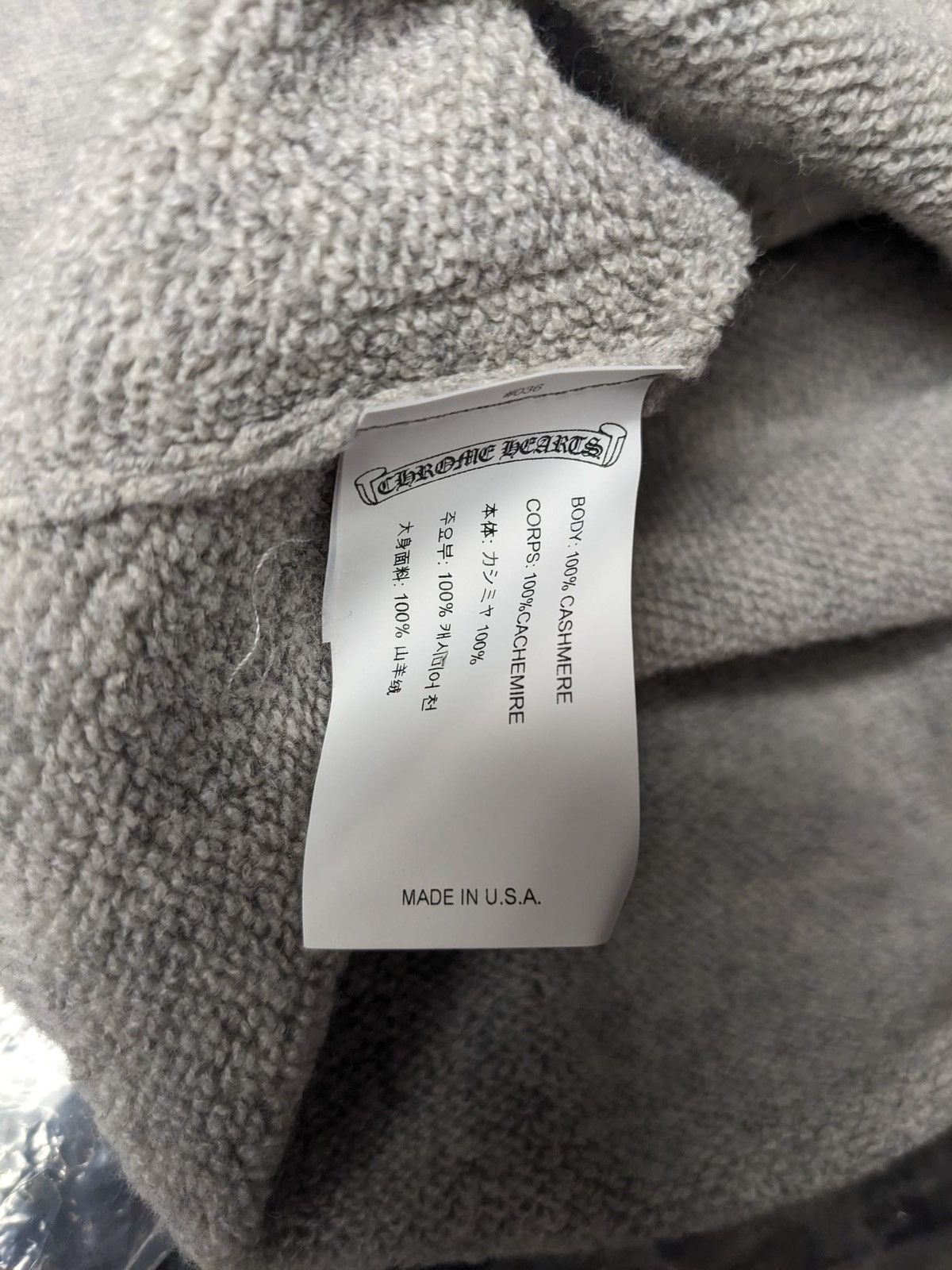 Chrome Hearts CHROME HEARTS LIFE SENTENCE EMBROIDERED CASHMERE CREWNECK Size US L / EU 52-54 / 3 - 7 Thumbnail