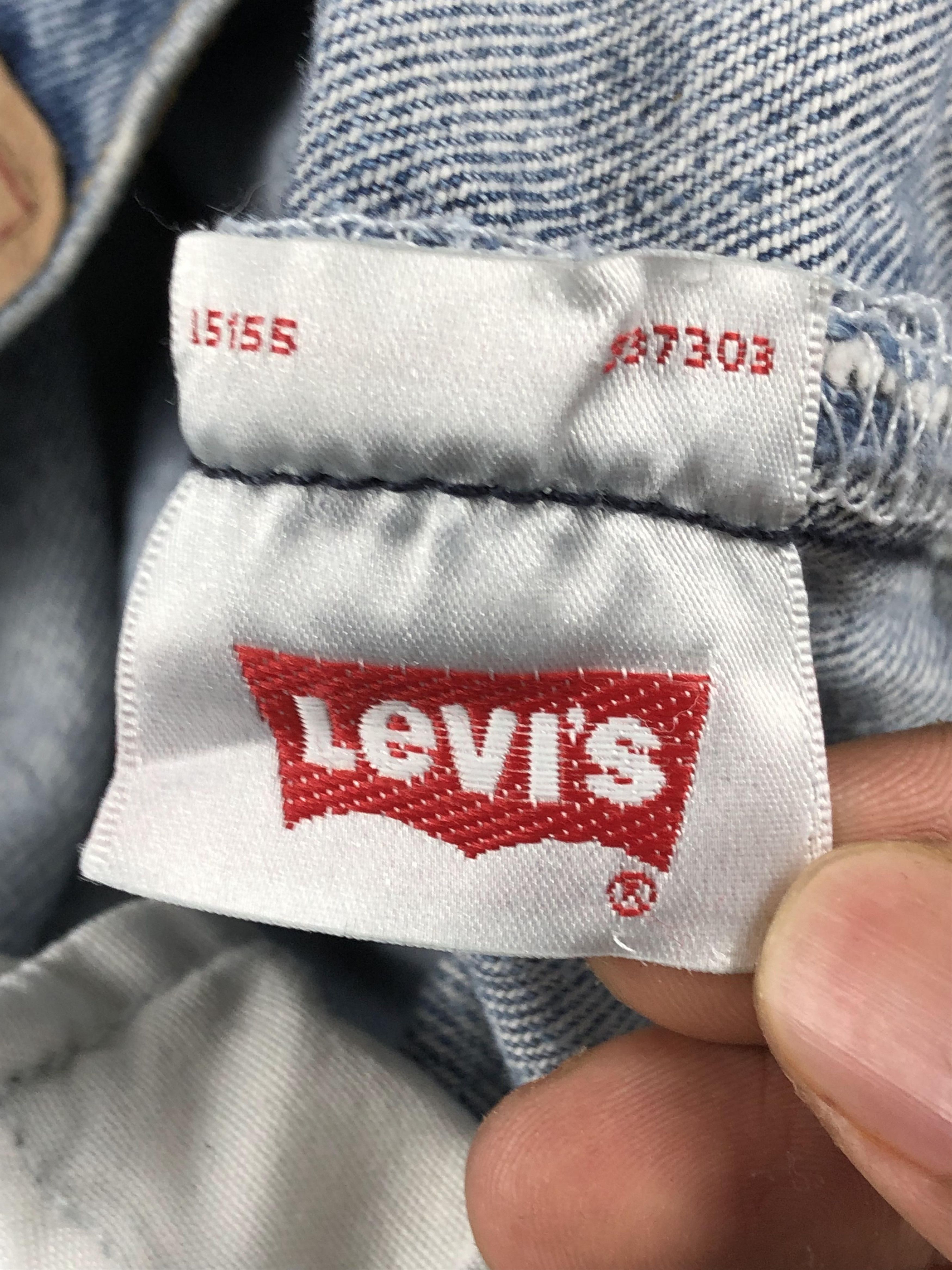 Levi's × Vintage Vintage Cropped Levis 501 Faded Blue Jeans DP2235 Size US 33 - 6 Thumbnail