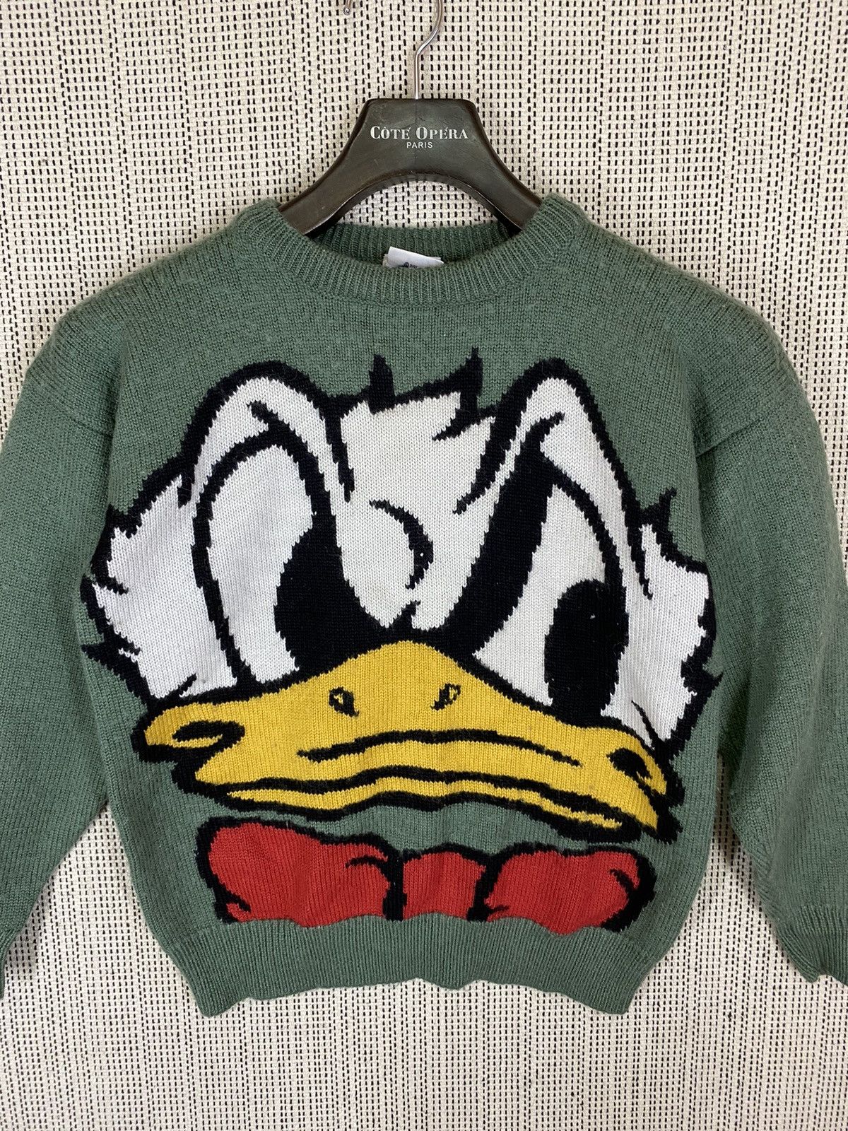 Cartoon Network × Disney × Vintage Vintage Disney donald duck knit sweater wool big print Size US XS / EU 42 / 0 - 3 Thumbnail