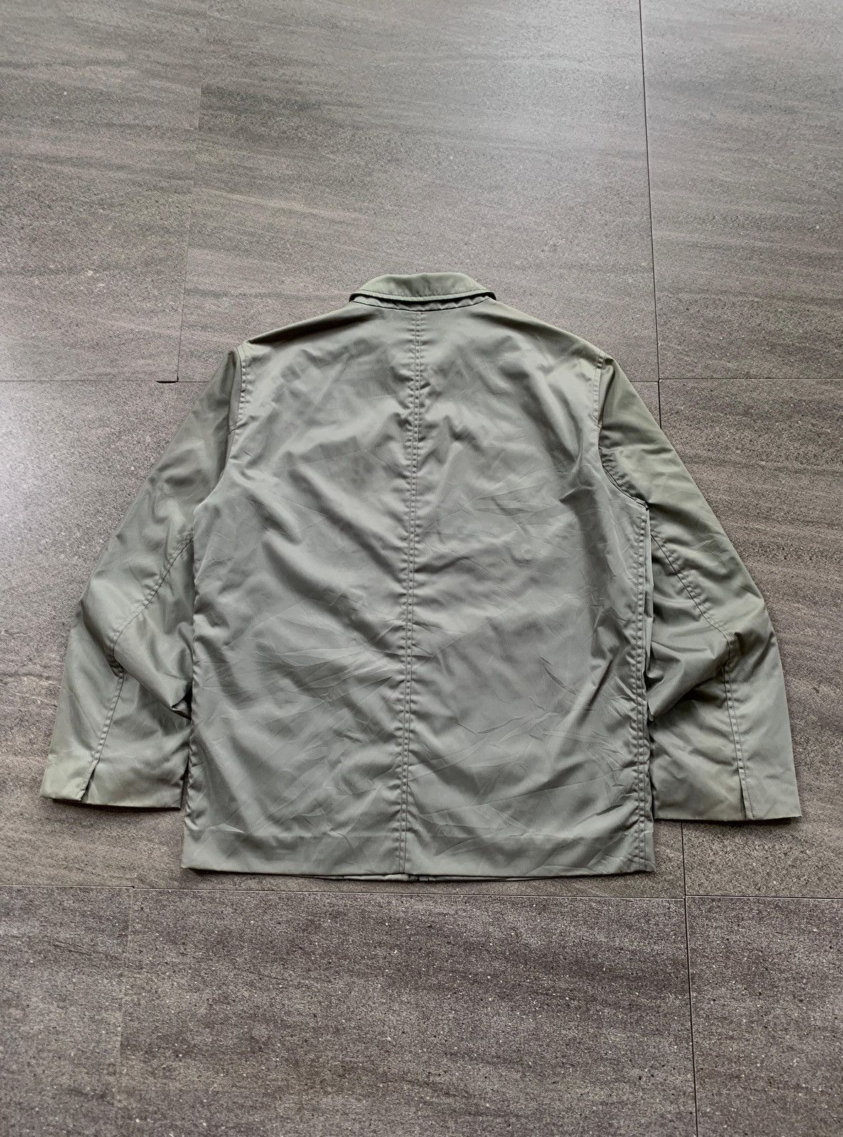 Prada FREE TAX! 2000s Nylon Metallic Silver Work Jacket Size US M / EU 48-50 / 2 - 5 Thumbnail
