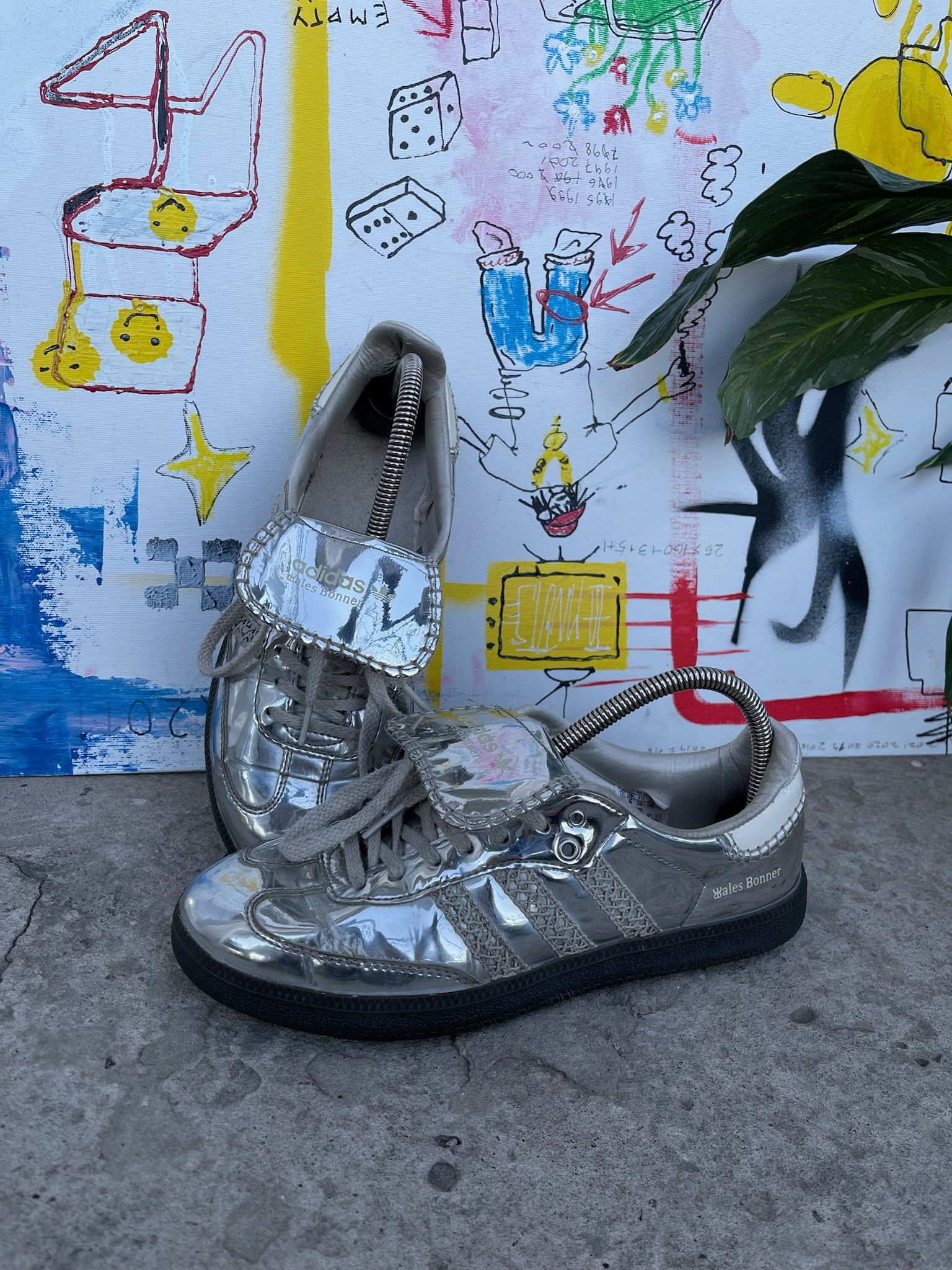 Adidas × Wales Bonner Adidas Wales Bonner Samba Silver Size US 8.5 / IT 38.5 - 8 Thumbnail