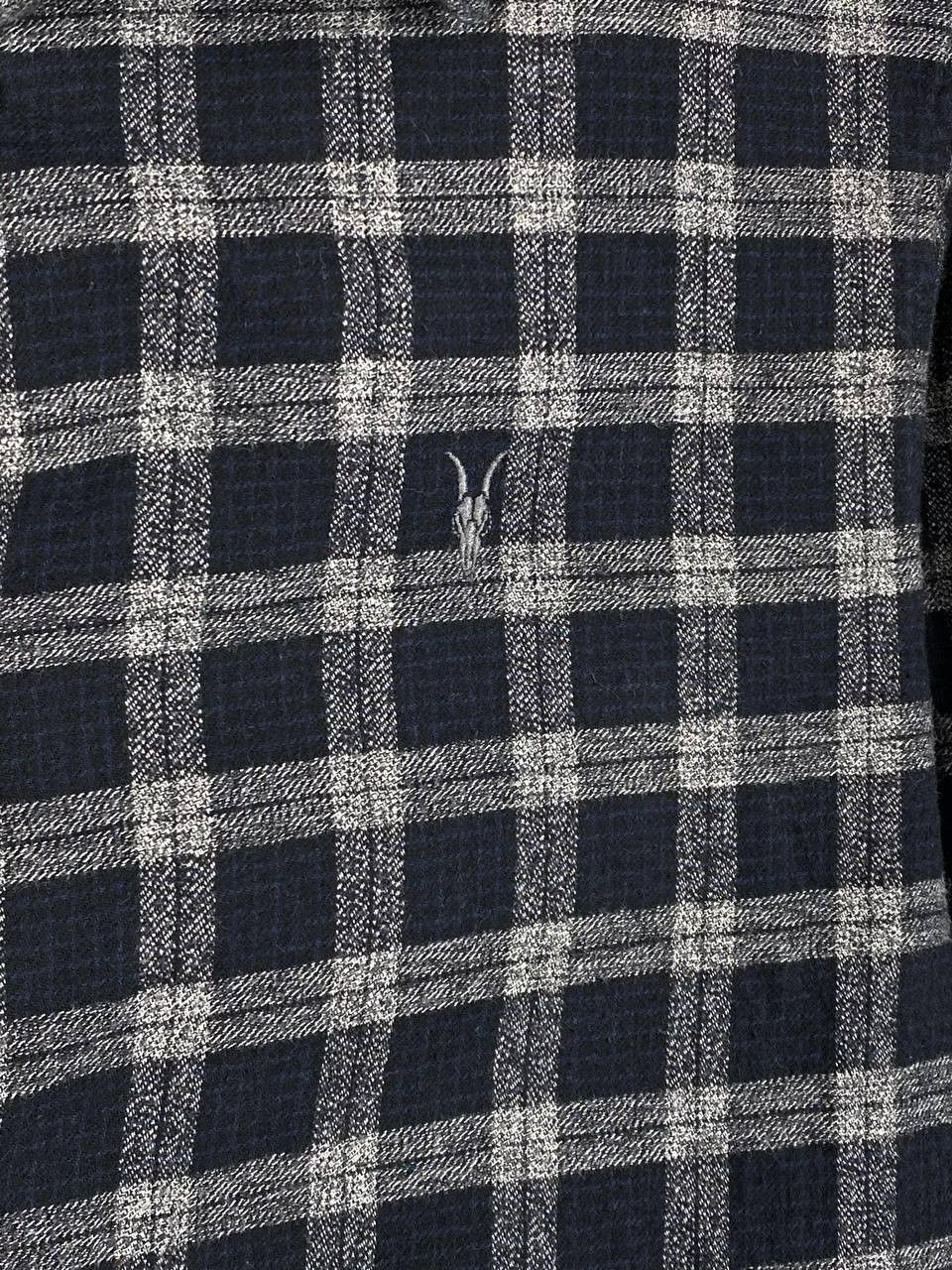 Allsaints Allsaints Prinzen Flannel Checkered Shirt Black Size M Size US M / EU 48-50 / 2 - 3 Thumbnail