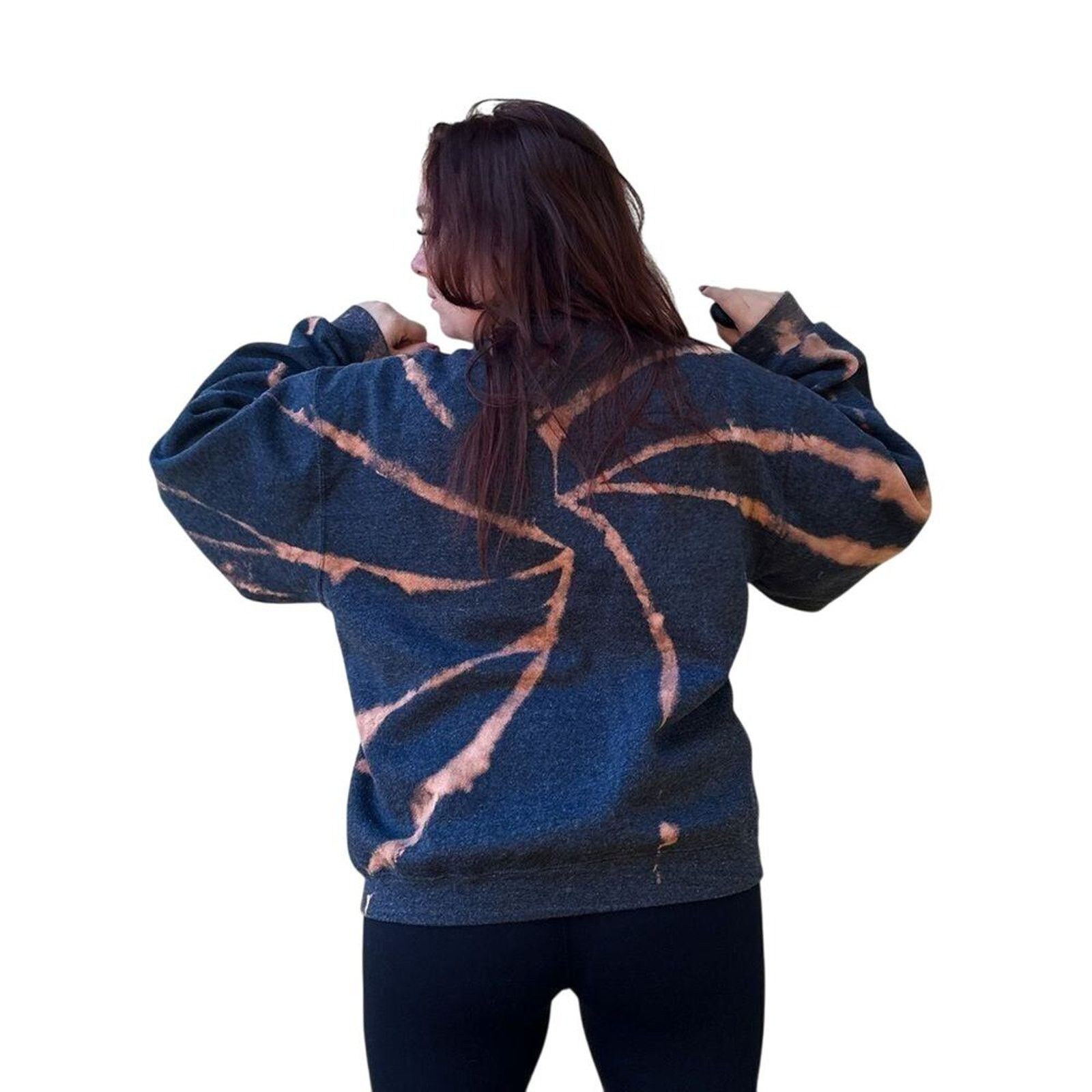 Other Billie Eilish Upcycled Bleach Dyed Crewneck Sweatshirt OOAK Size US L / EU 52-54 / 3 - 4 Thumbnail
