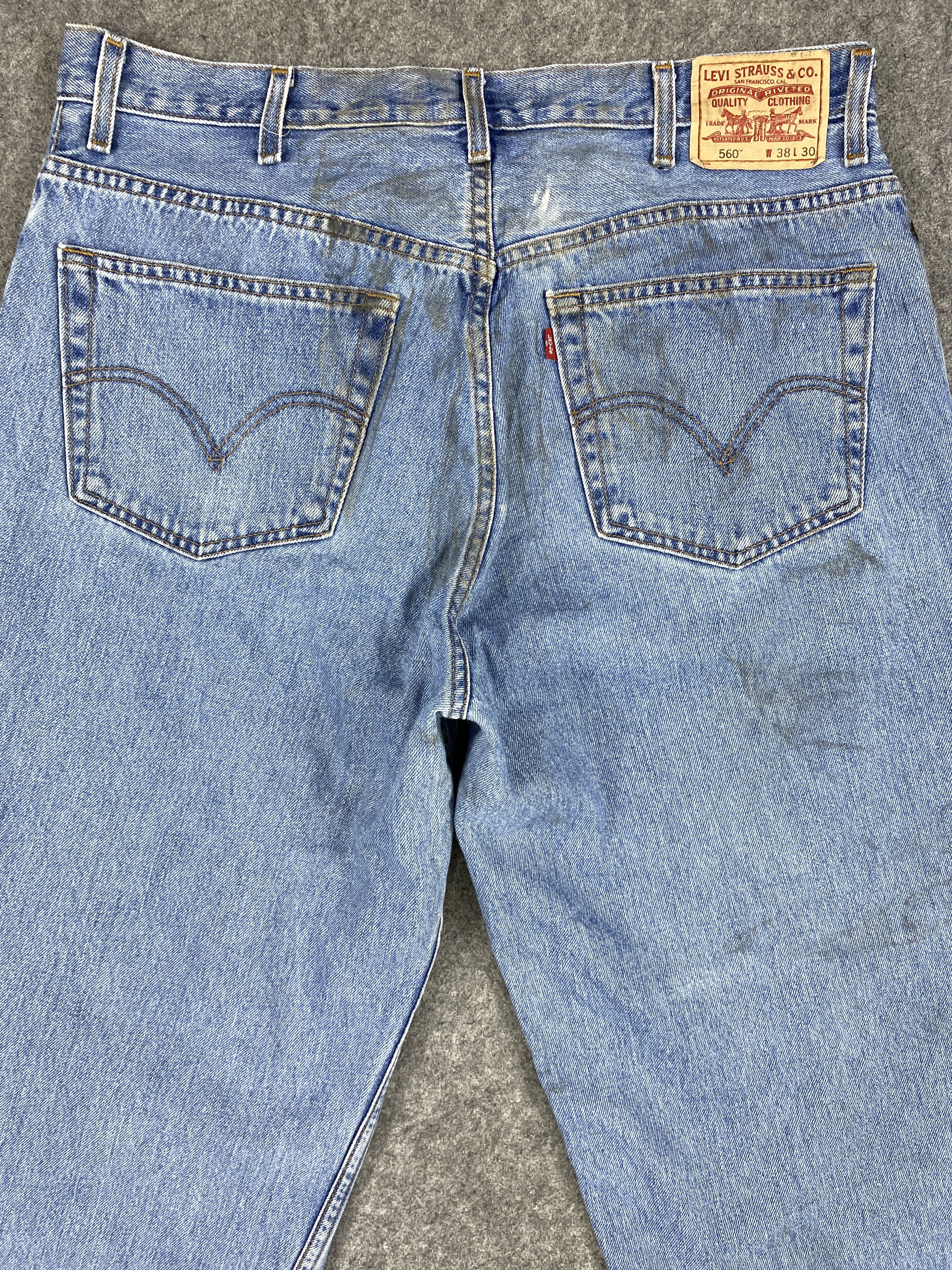 Levi's Blue Vintage Levi's 560 Jeans 38x28.5 Denim -SJ041 Size US 38 / EU 54 - 4 Thumbnail