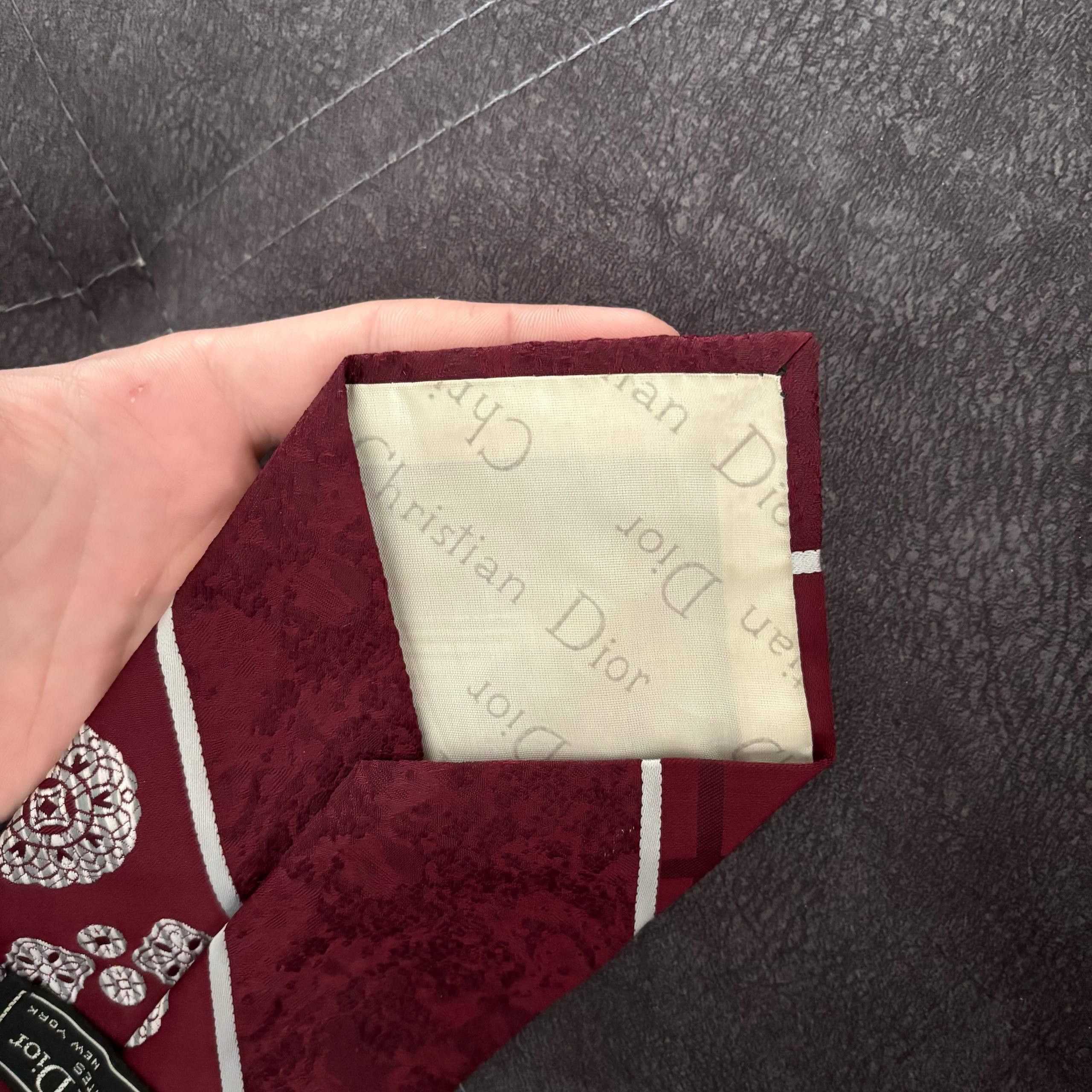 Christian Dior Monsieur ❤️ Christian Dior Vintage Silk Tie ❤️ Size ONE SIZE - 4 Thumbnail
