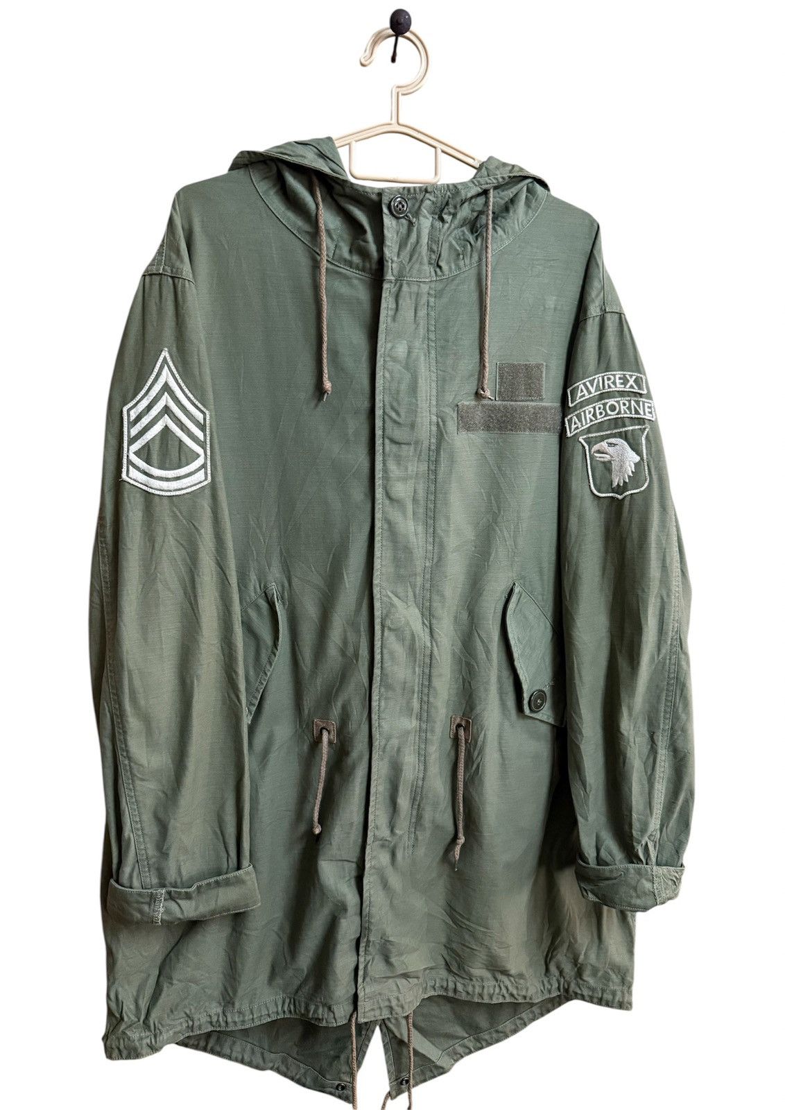 Avirex Avirex Long Jacket ARMY USA Vintage Size US XL / EU 56 / 4 - 2 Thumbnail