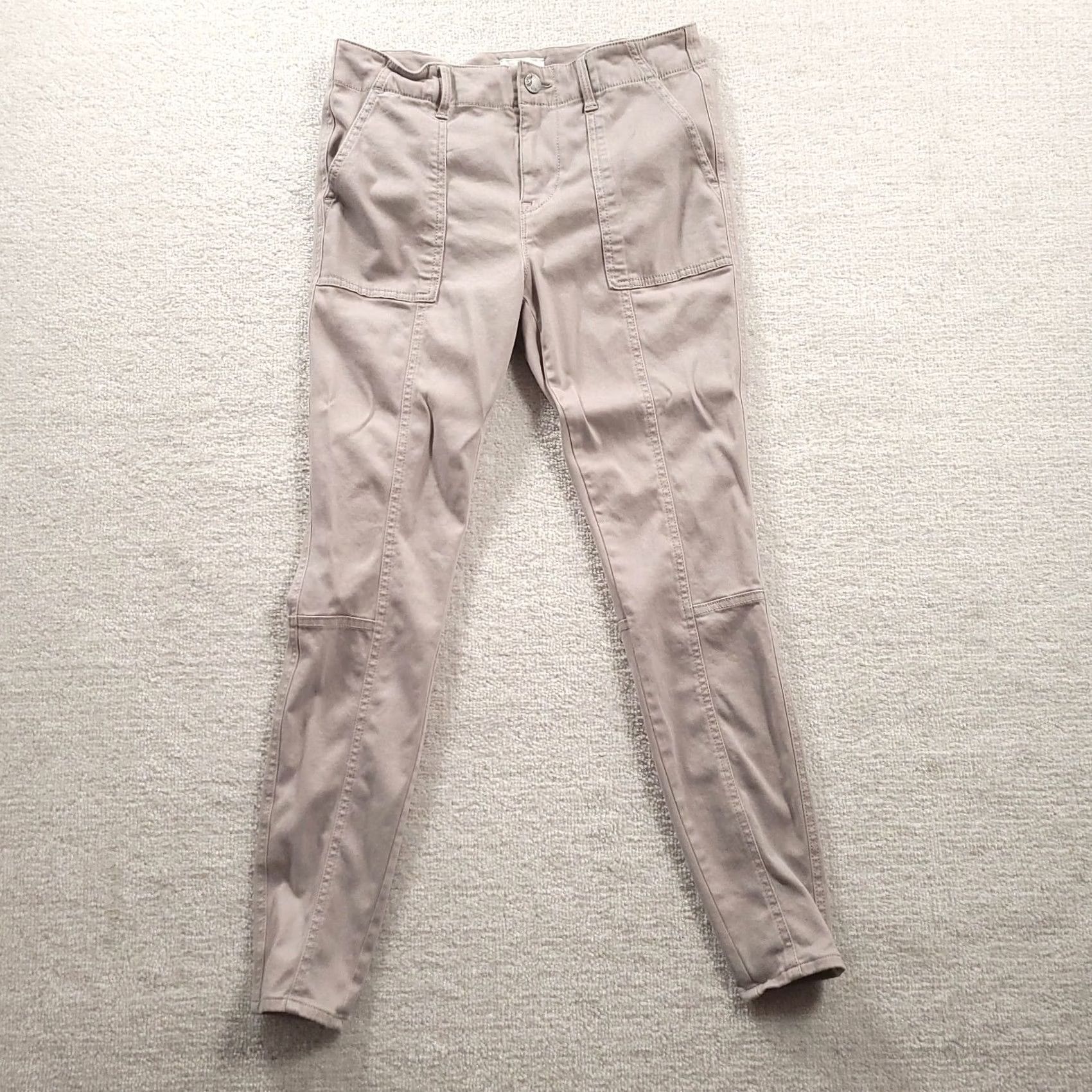 Lou & Grey Lou & Grey Skinny Pants Womens 8 Navy Gray Size 30" / US 8 / IT 44 - 2 Thumbnail