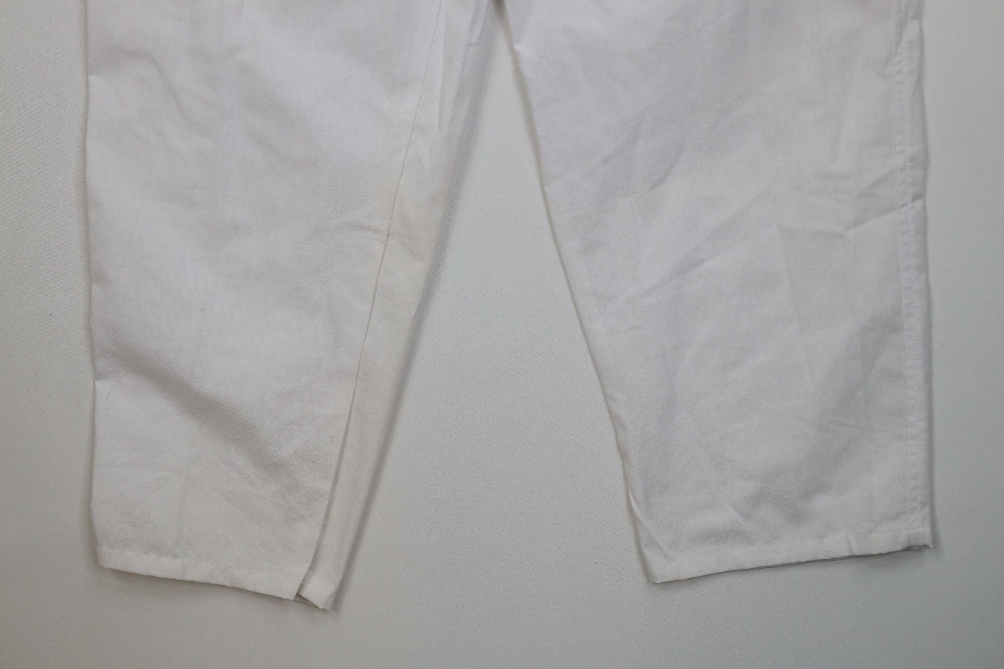 Vintage Deadstock Vintage 90s Streetwear Relaxed Fit Pants White Size 32" / US 10 / IT 46 - 4 Thumbnail