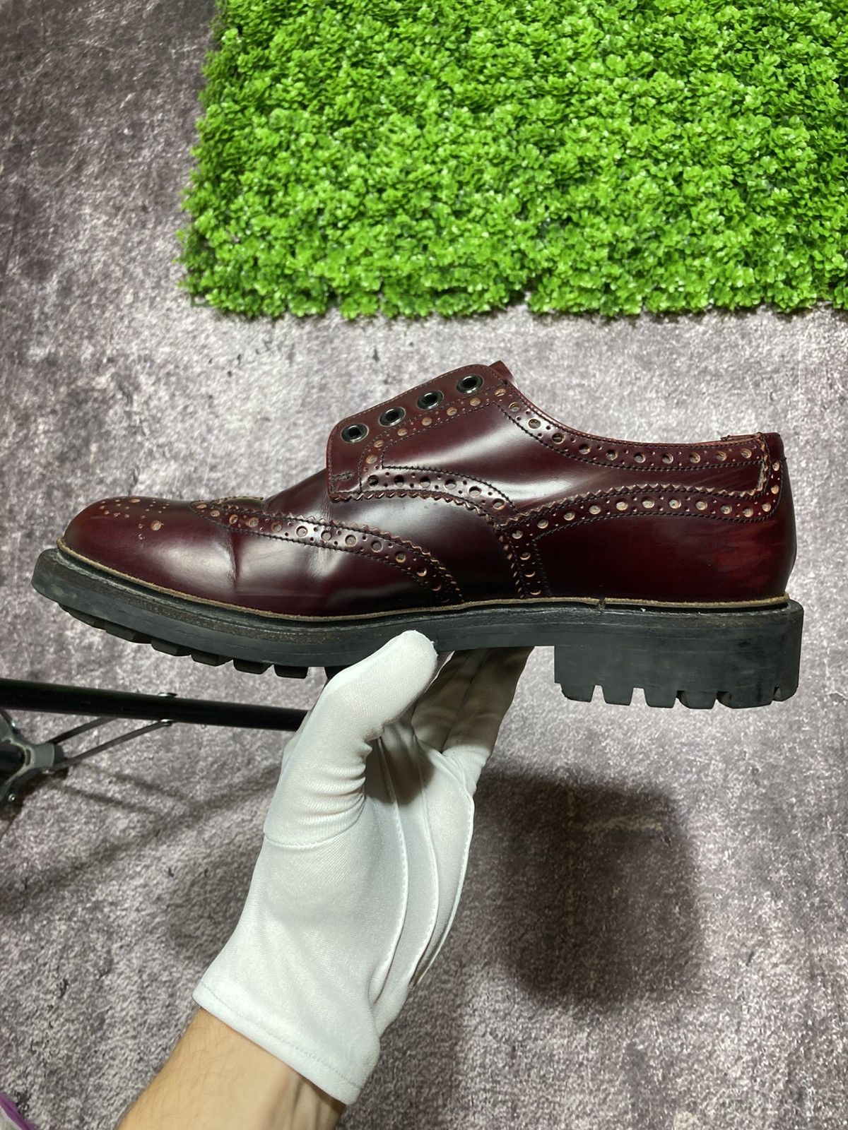 Prada PRADA Leather Brogue Shoes Commando Derby UK7.5 EU41 US8.5 Size US 8.5 / EU 41-42 - 13 Thumbnail