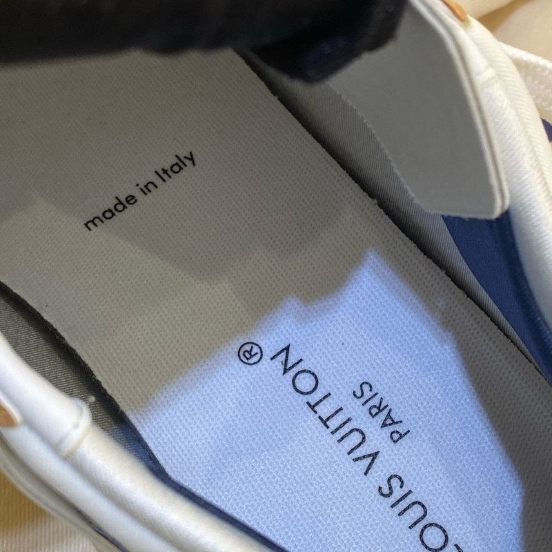 Louis Vuitton Louis Vuitton Run 55 Blue Low-Top Sneakers -2505 Size US 6 / IT 36 - 3 Thumbnail