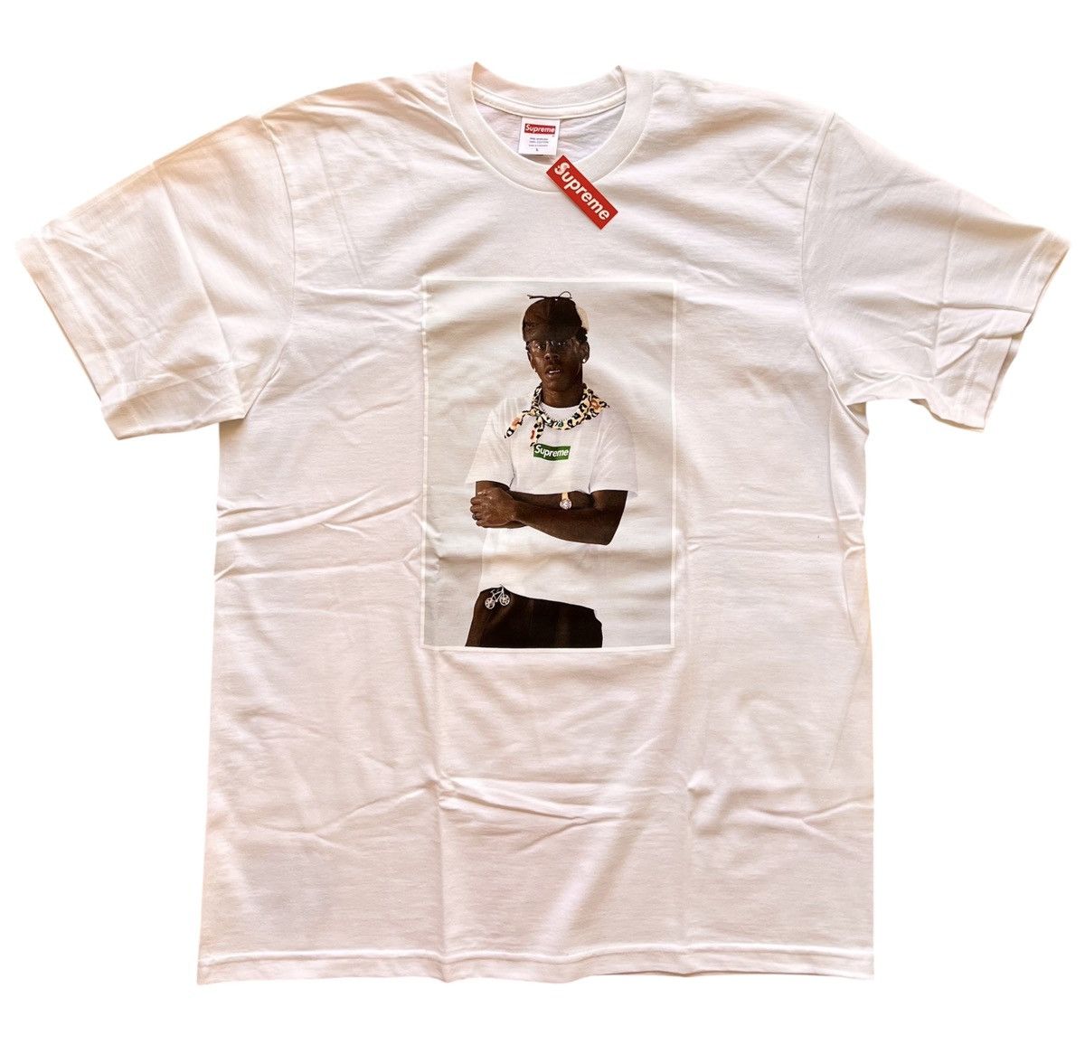 Supreme L Supreme Tyler the Creator Photo Tee White t-shirt rap merc Size US L / EU 52-54 / 3 - 2 Thumbnail