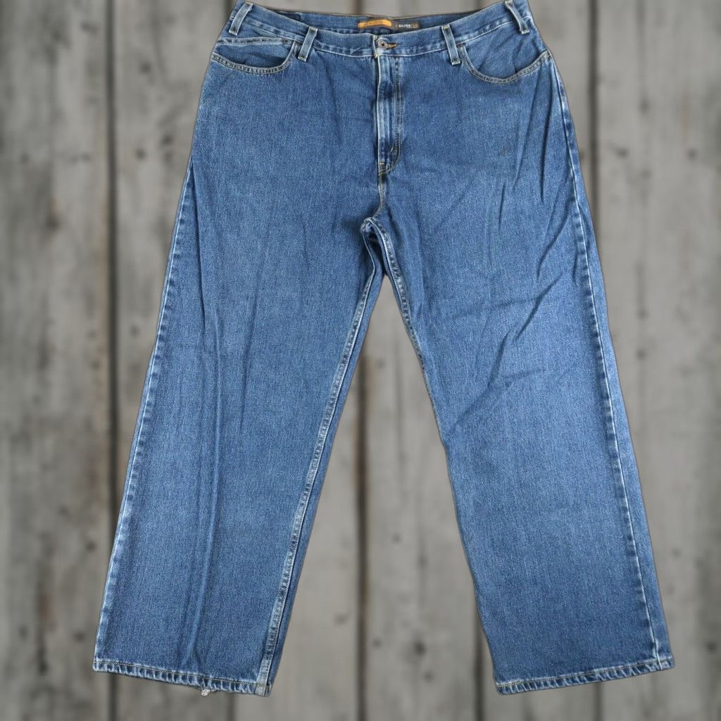 Levi's VINTAGE Levi's Silvertab Jeans Denim 38x30 (37x28.5) Blue Low Loose Fit Baggy Mens Size US 38 / EU 54 - 1 Thumbnail