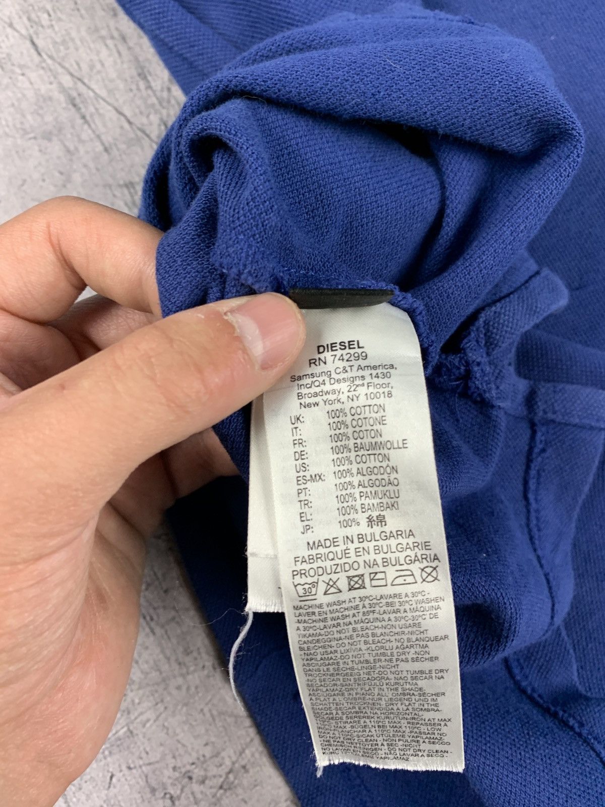 Diesel Diesel Industry Y2K Polo Long Sleeve Buttons Up Blue Men’s Size US M / EU 48-50 / 2 - 8 Thumbnail