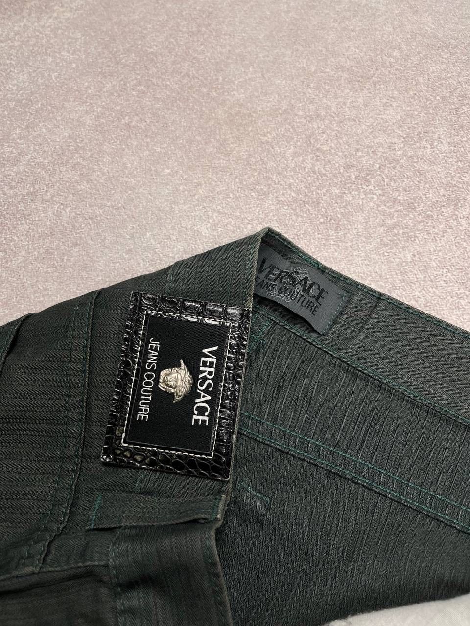 Versace × Vintage Vintage Versace Medusa Baggy Denim Jeans Y2K Flared 36 Size US 36 / EU 52 - 9 Thumbnail