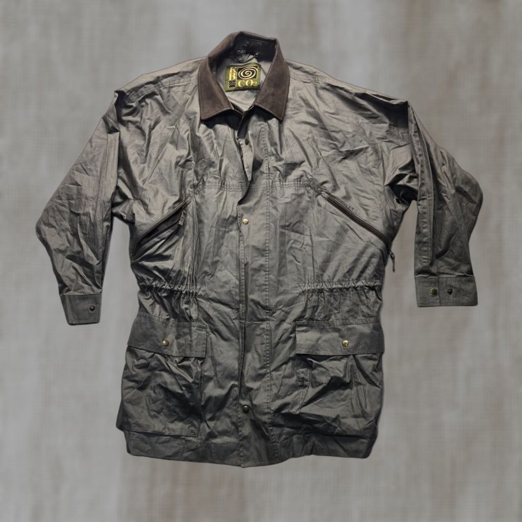 Vintage KENNETH BARNARD KB CO2 Green Long Wind Jacket Adult Men's XL Extra Large Green Jacket Mens XL Overcoat"} Size US XL / EU 56 / 4 - 1 Thumbnail