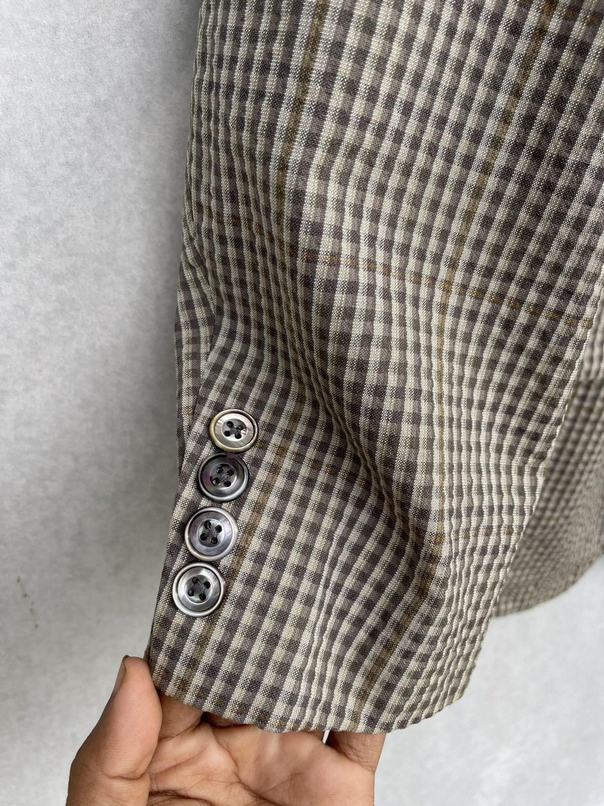 Burberry × Vintage 🔥Vintage Burberrys Men's Classic Plaid Blazer Jacket Size US M / EU 48-50 / 2 - 9 Thumbnail