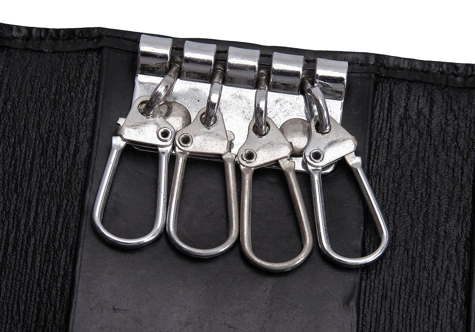 Jean Paul Gaultier Metal Plate Key Case in Black Size ONE SIZE - 11 Thumbnail