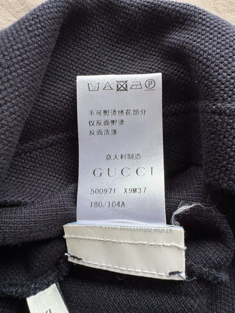 Gucci Gucci Little bee embroidery logo short-sleeved polo 2503-Ne Size US XL / EU 56 / 4 - 6 Thumbnail