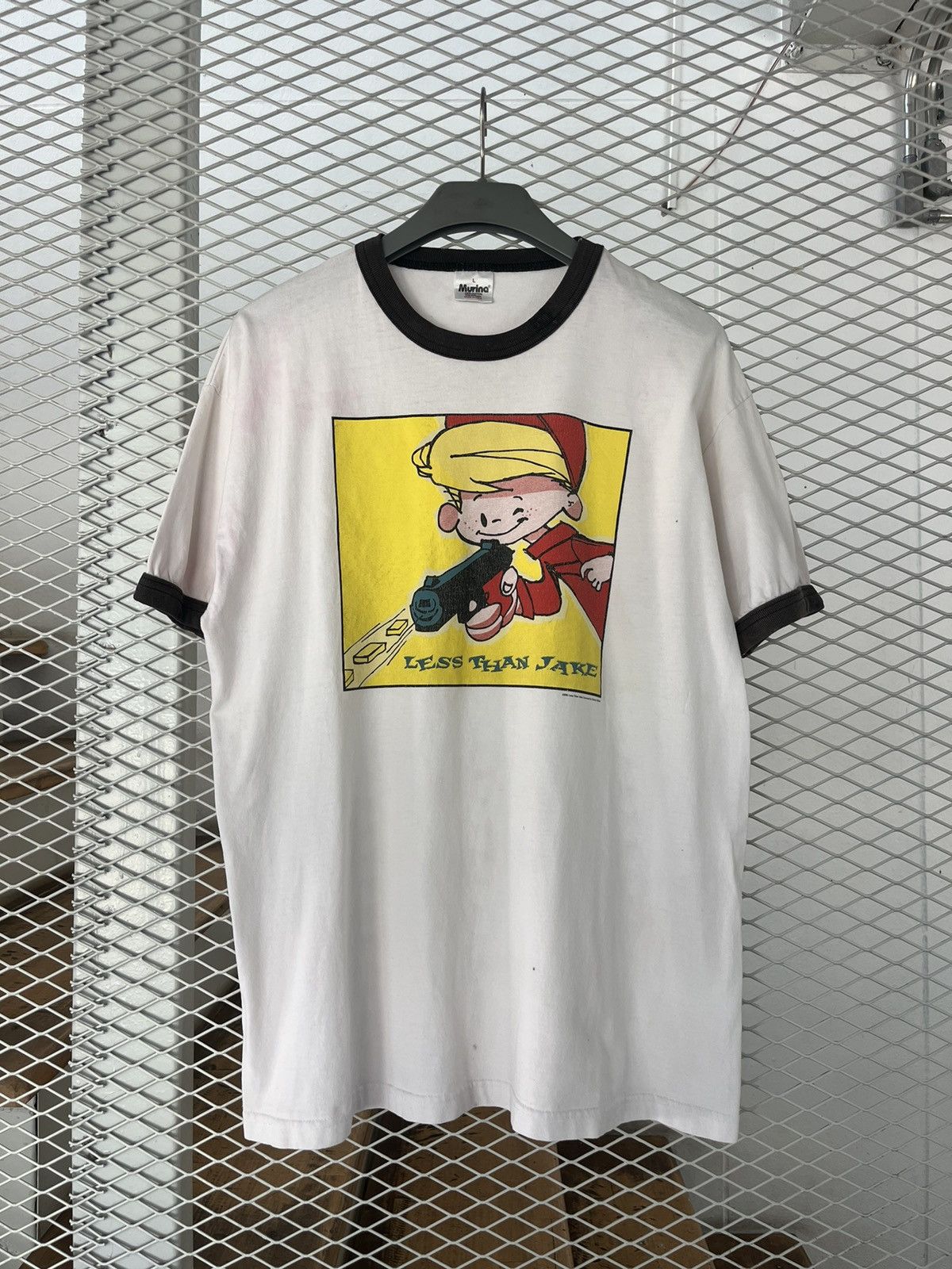 Band Tees × Vintage Vintage LESS THAN JAKE 1996’s Ringer Tshirt Size US L / EU 52-54 / 3 - 2 Thumbnail