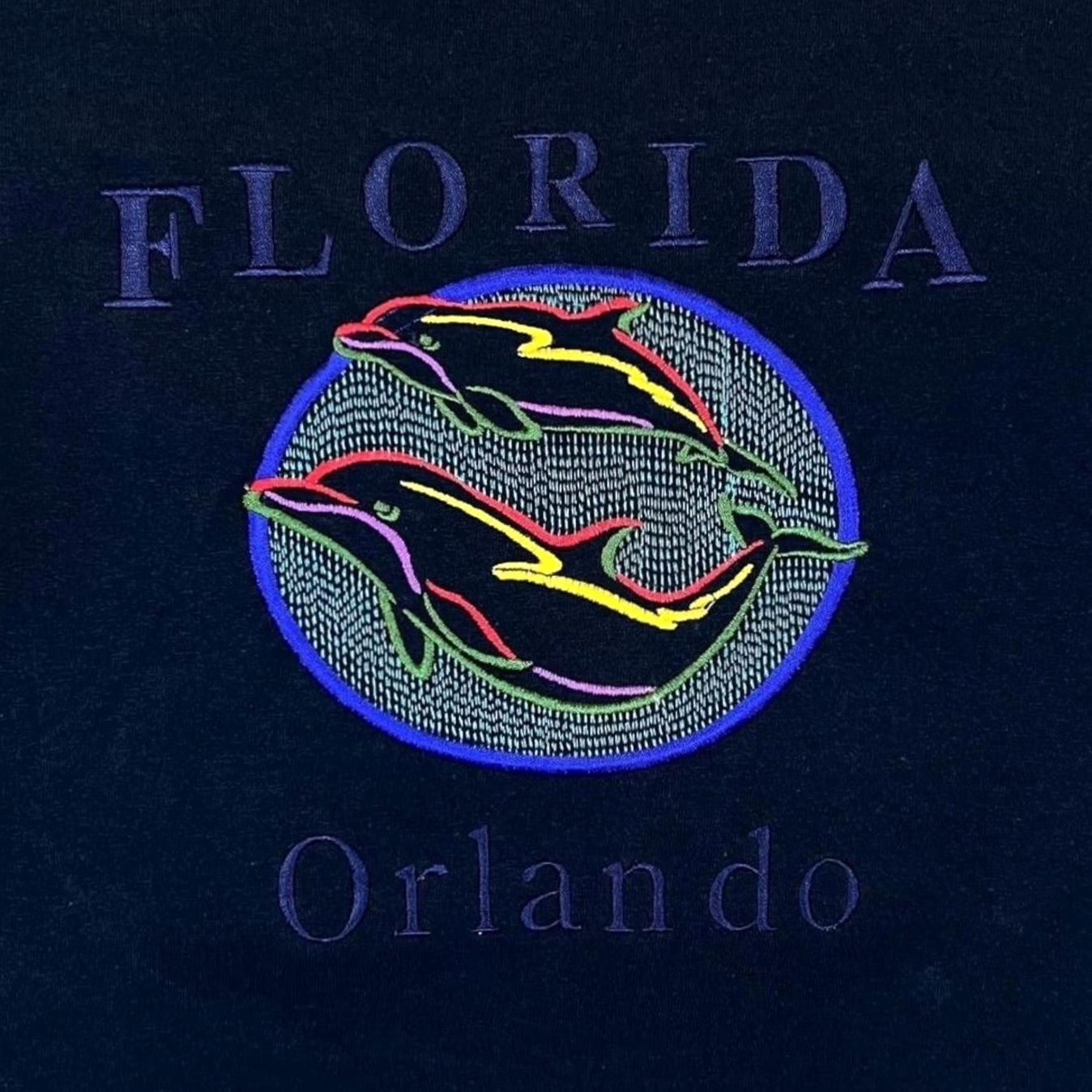 Vintage VINTAGE Orlando Florida Embroidered Dolphin Souvenir Tourist T-Shirt Medium Size US M / EU 48-50 / 2 - 3 Thumbnail