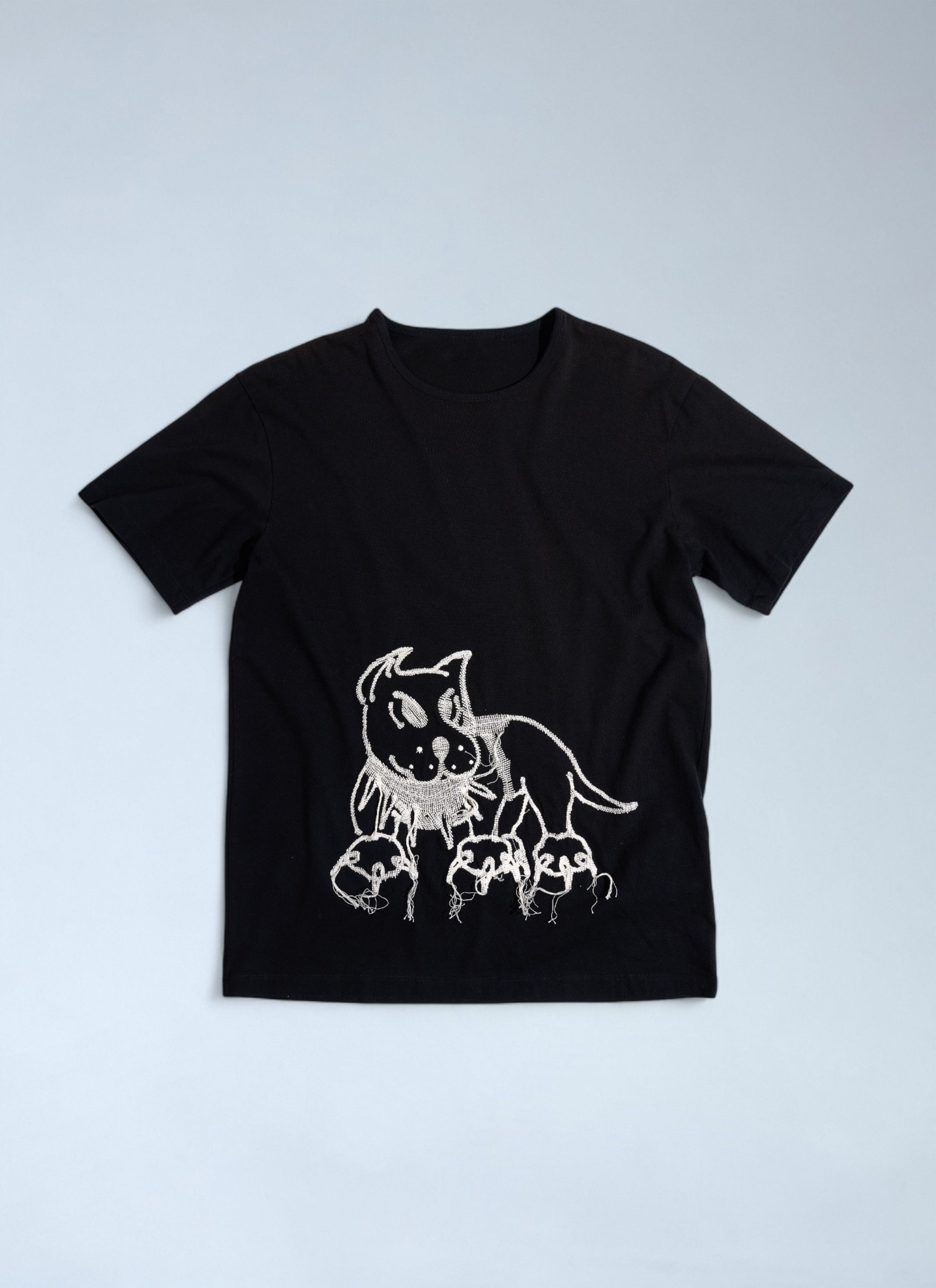 Chito Logo Motif T-Shirt in Black, Men's